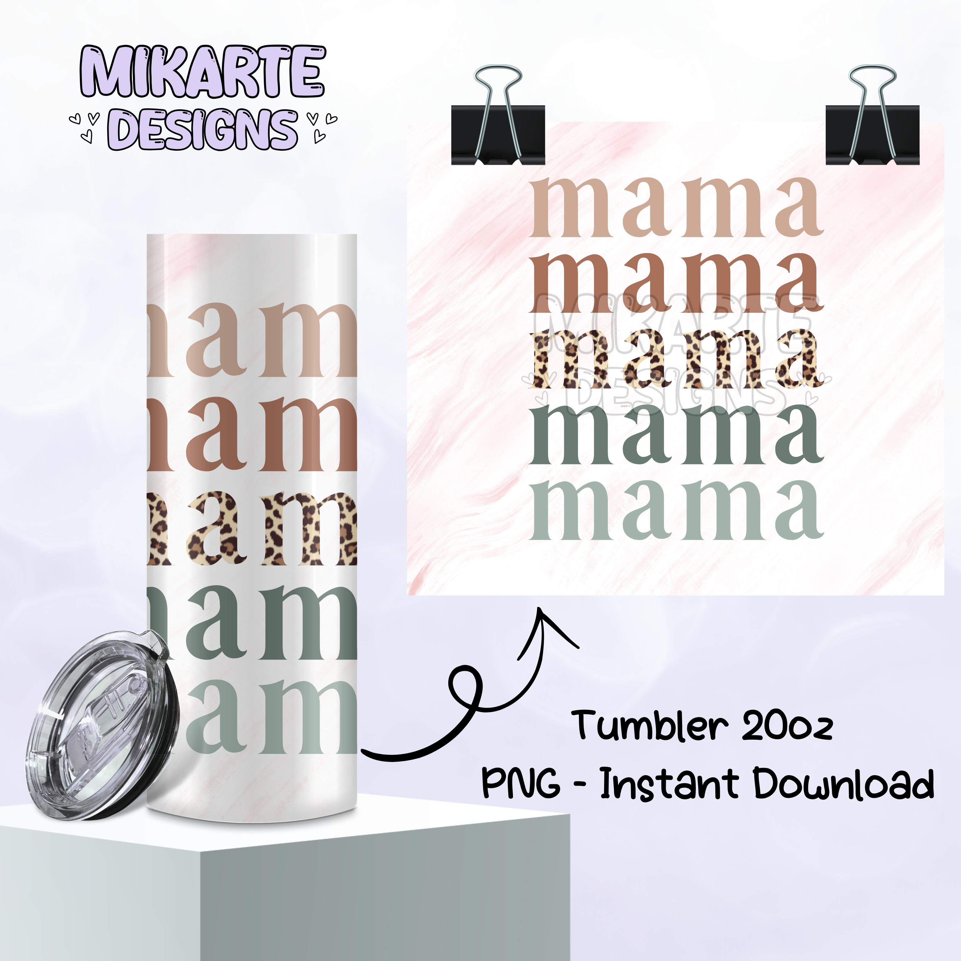 Mamá Boho | Tumbler PNG Digital Design