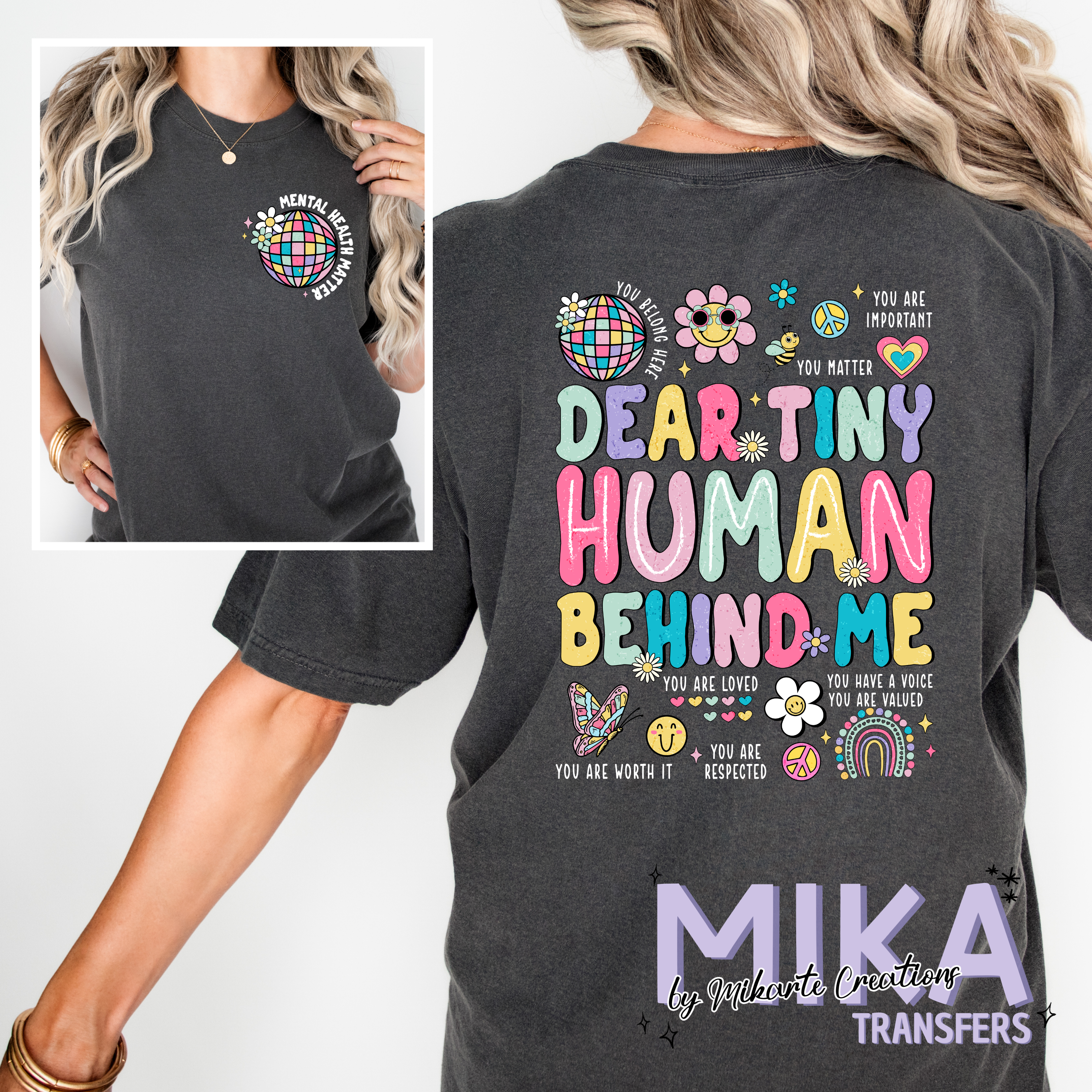Dear Tiny Human Behind Me | DTF Transfer