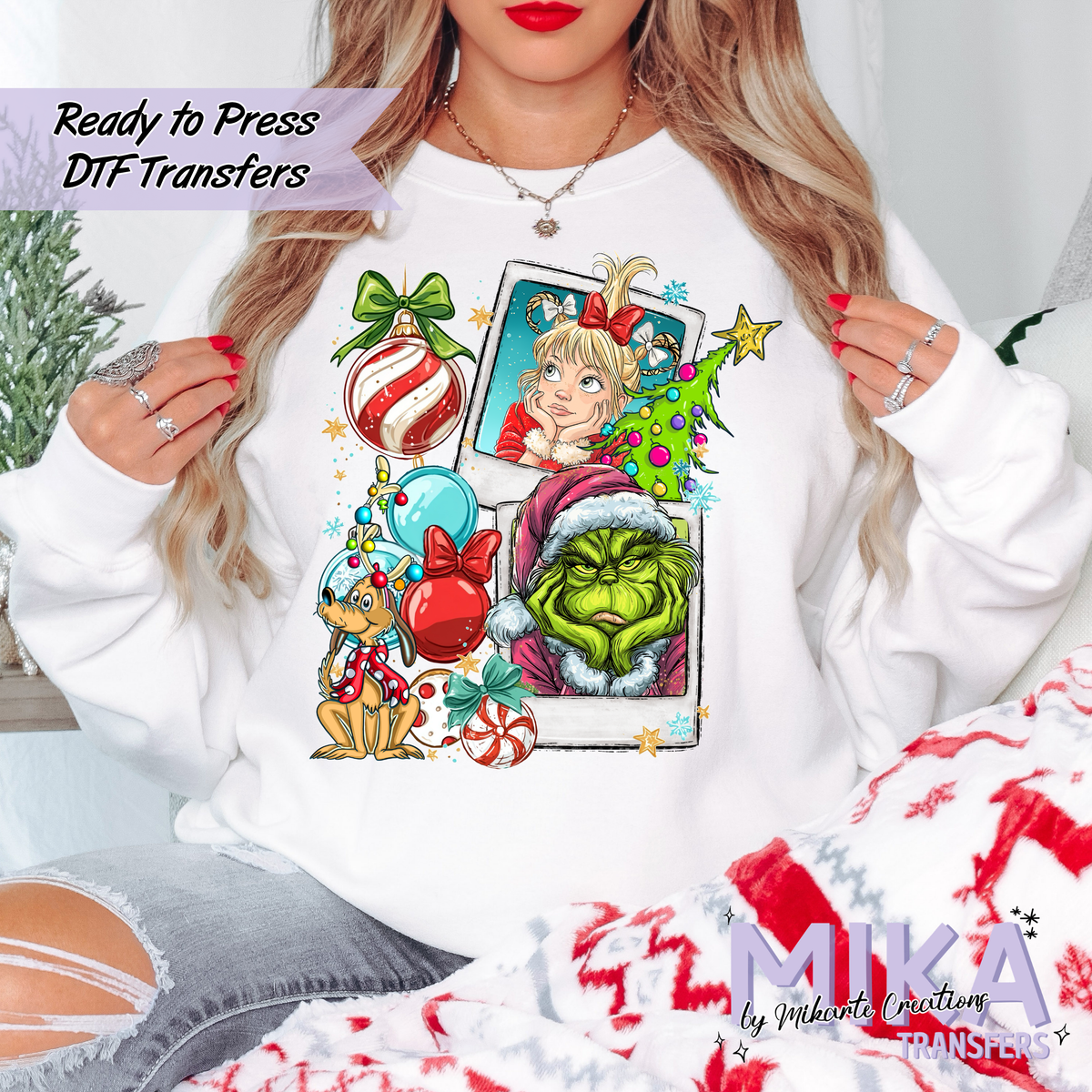 Green Guy Christmas | DTF Transfers