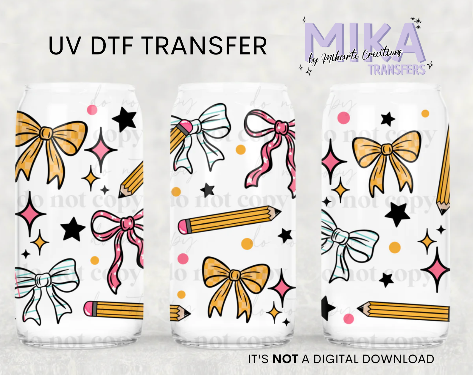 School Bows | UV DTF