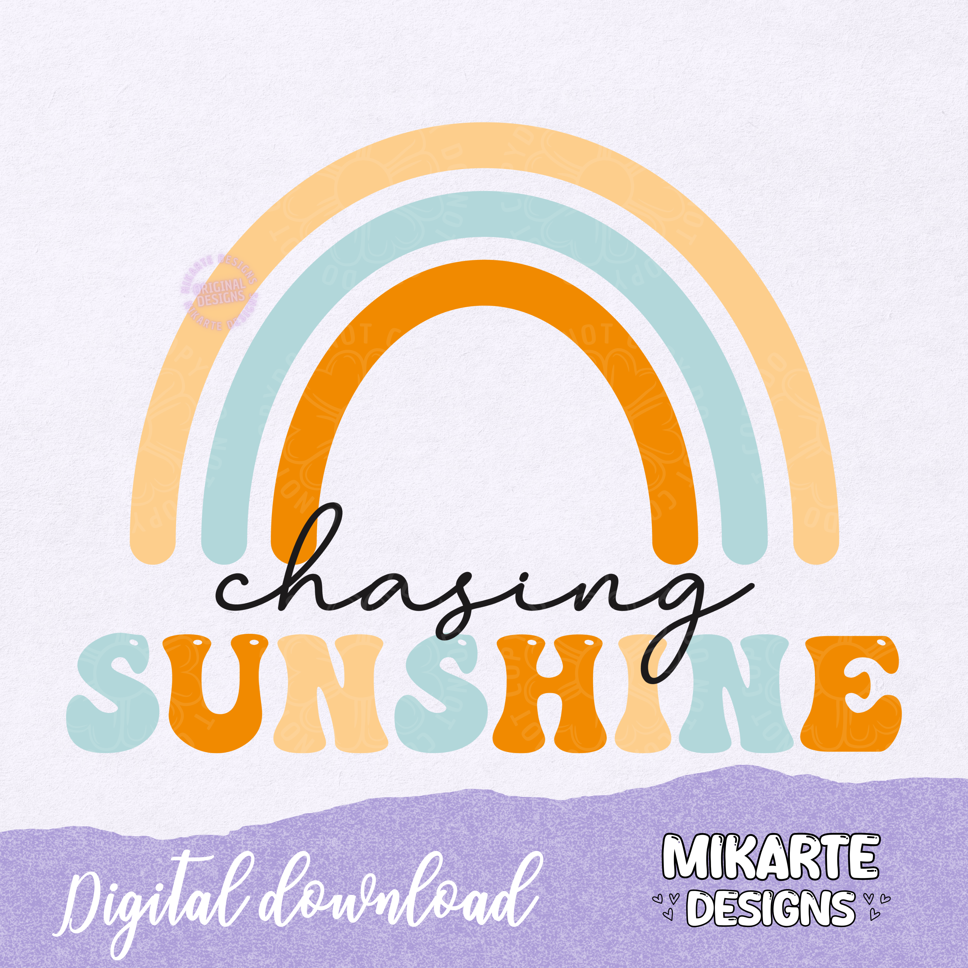 Chasing Sunshine | PNG Digital Design