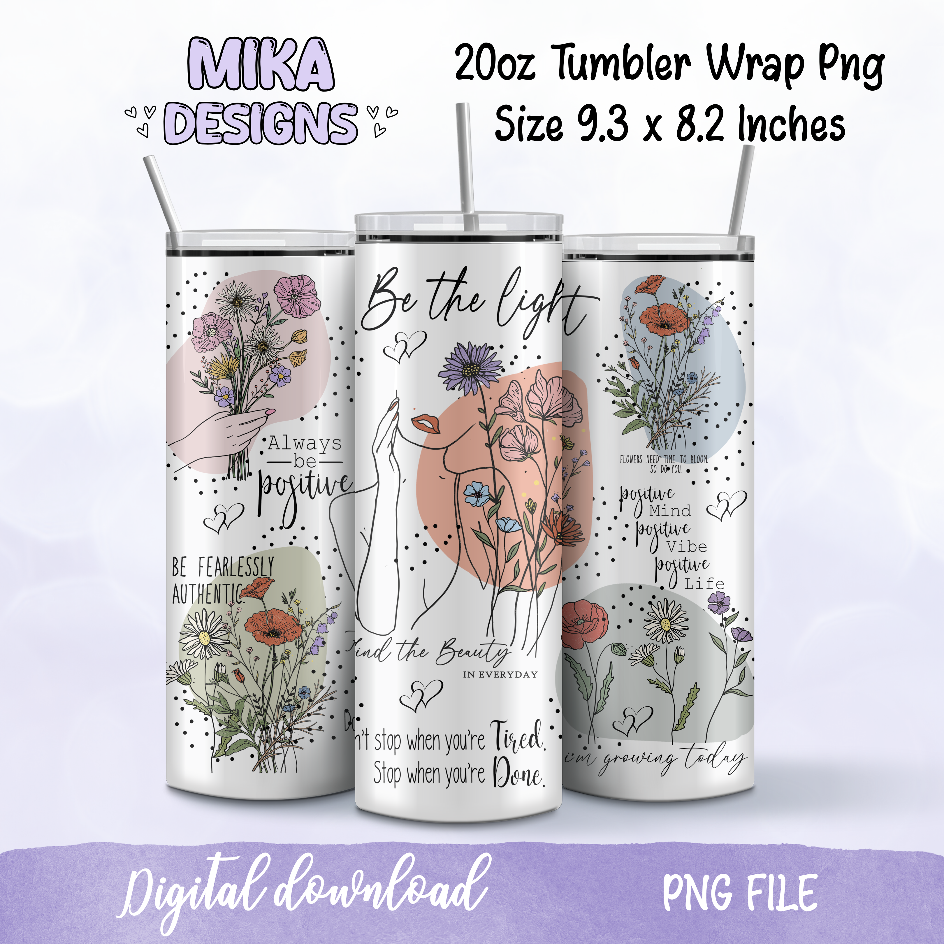 Be the Light | Tumbler PNG Digital Design