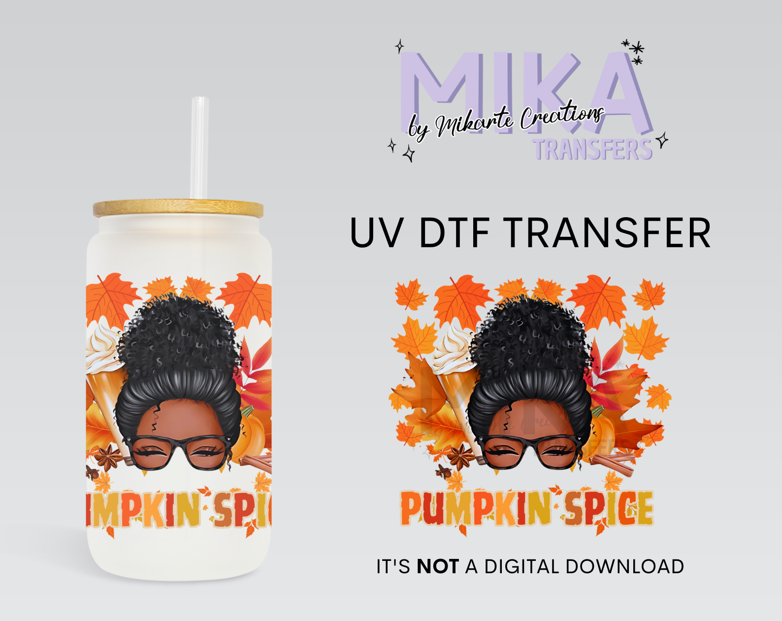 Pumpkin Spice | UV DTF Decal