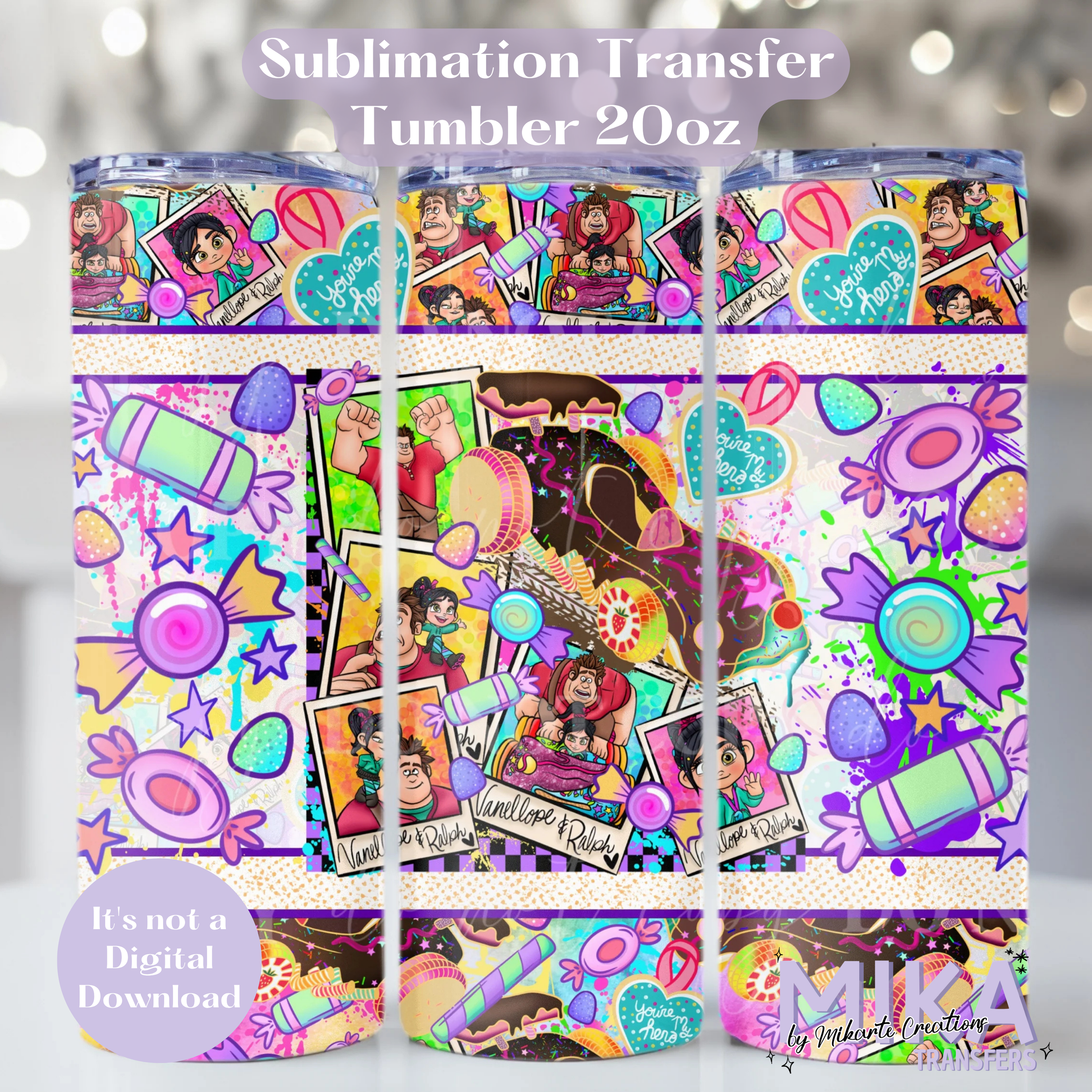 Wreck it Crew | Tumbler Sublimation Transfer