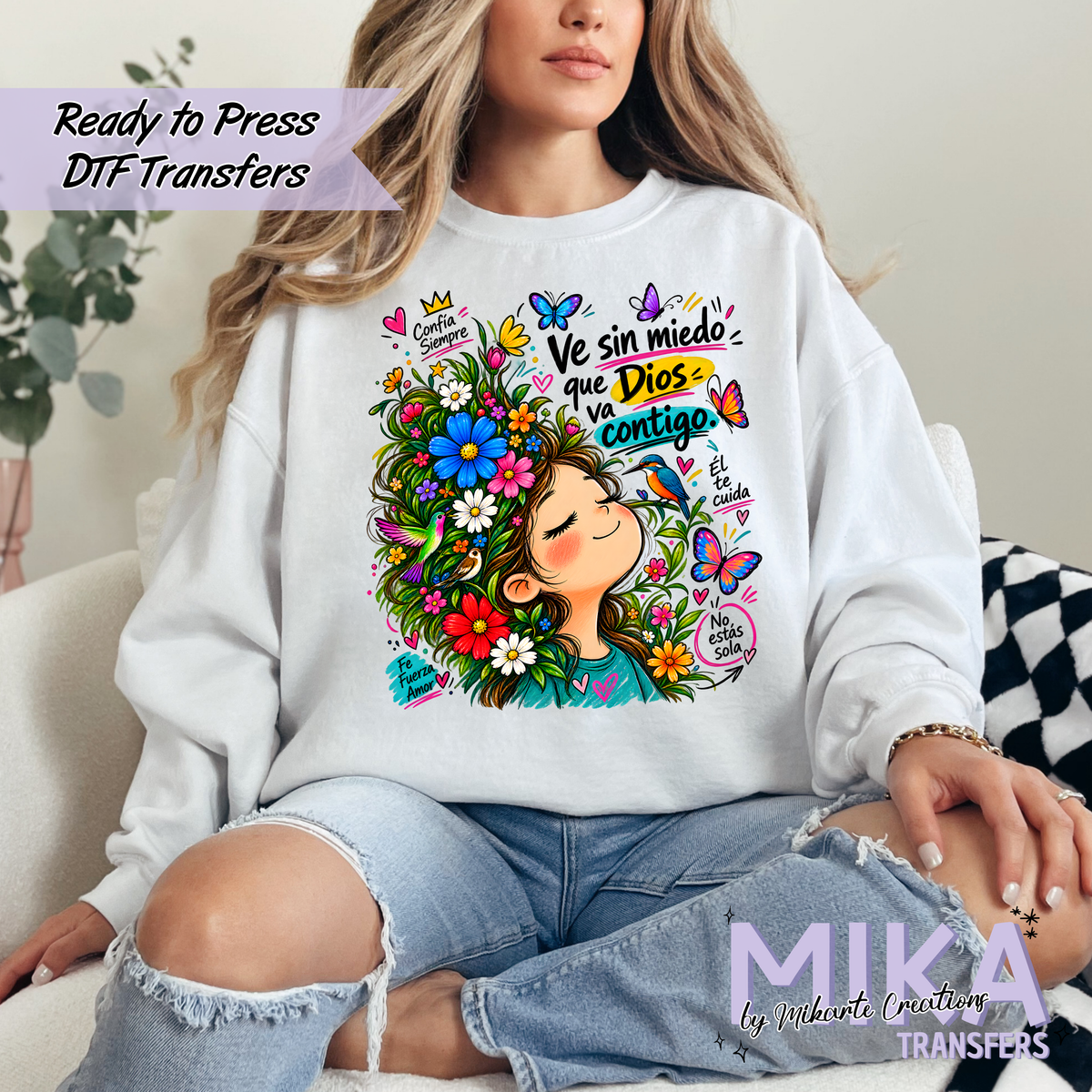 Dios contigo | DTF transfers