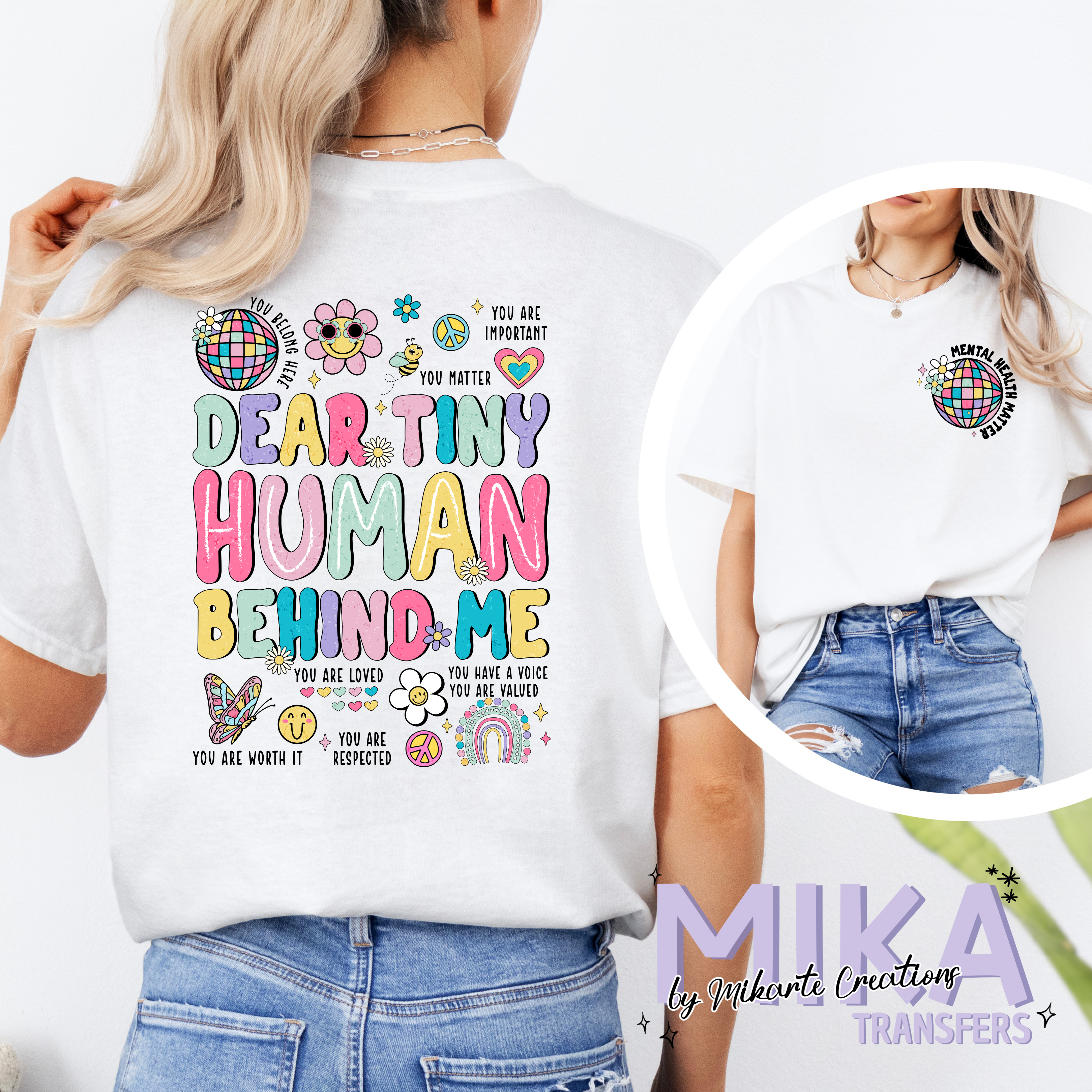 Dear Tiny Human Behind Me | DTF Transfer