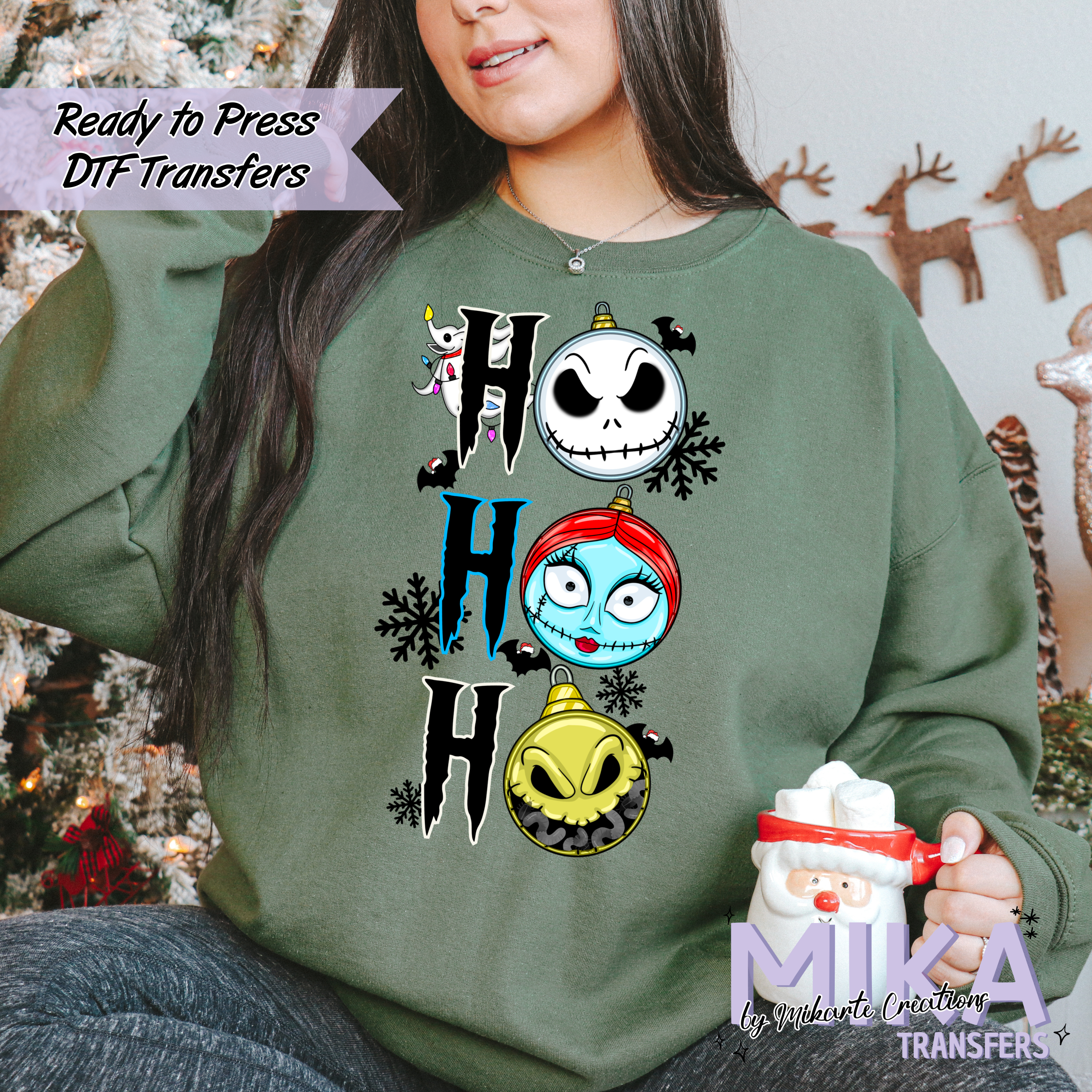 Hohoho Ornament | DTF transfers