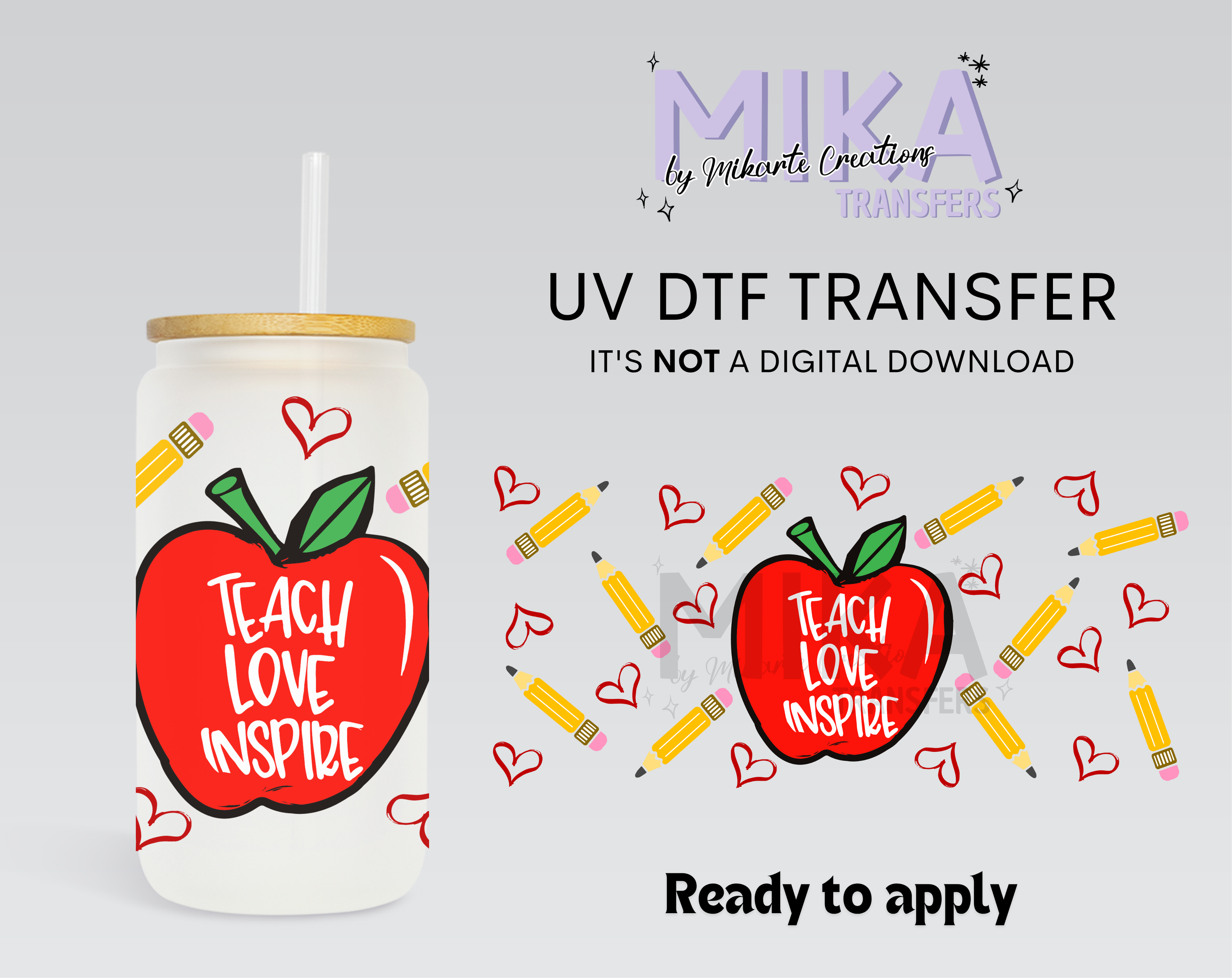 Teach Love Inspire | UV DTF