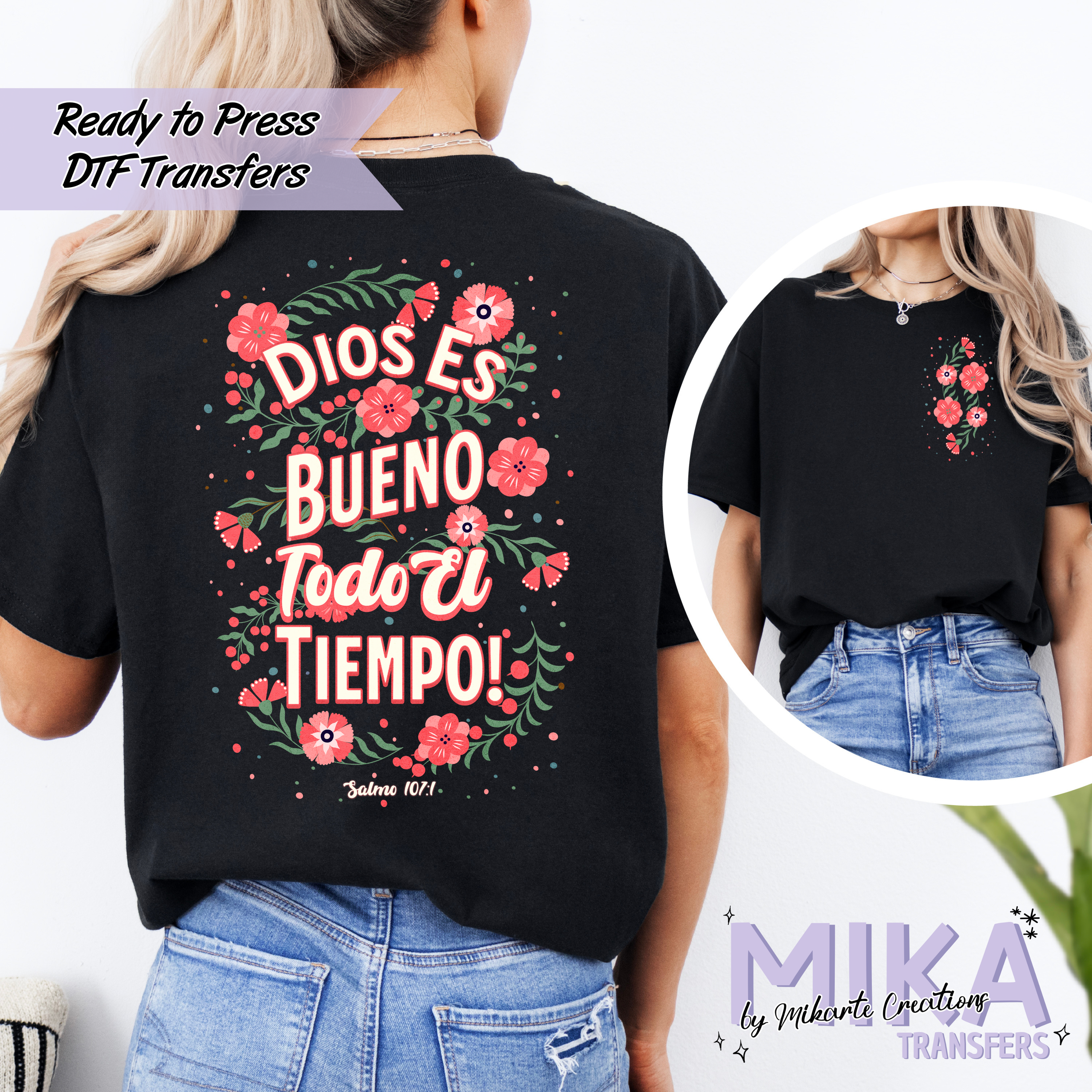 Dios Es Bueno Oscuro | Transfer DTF