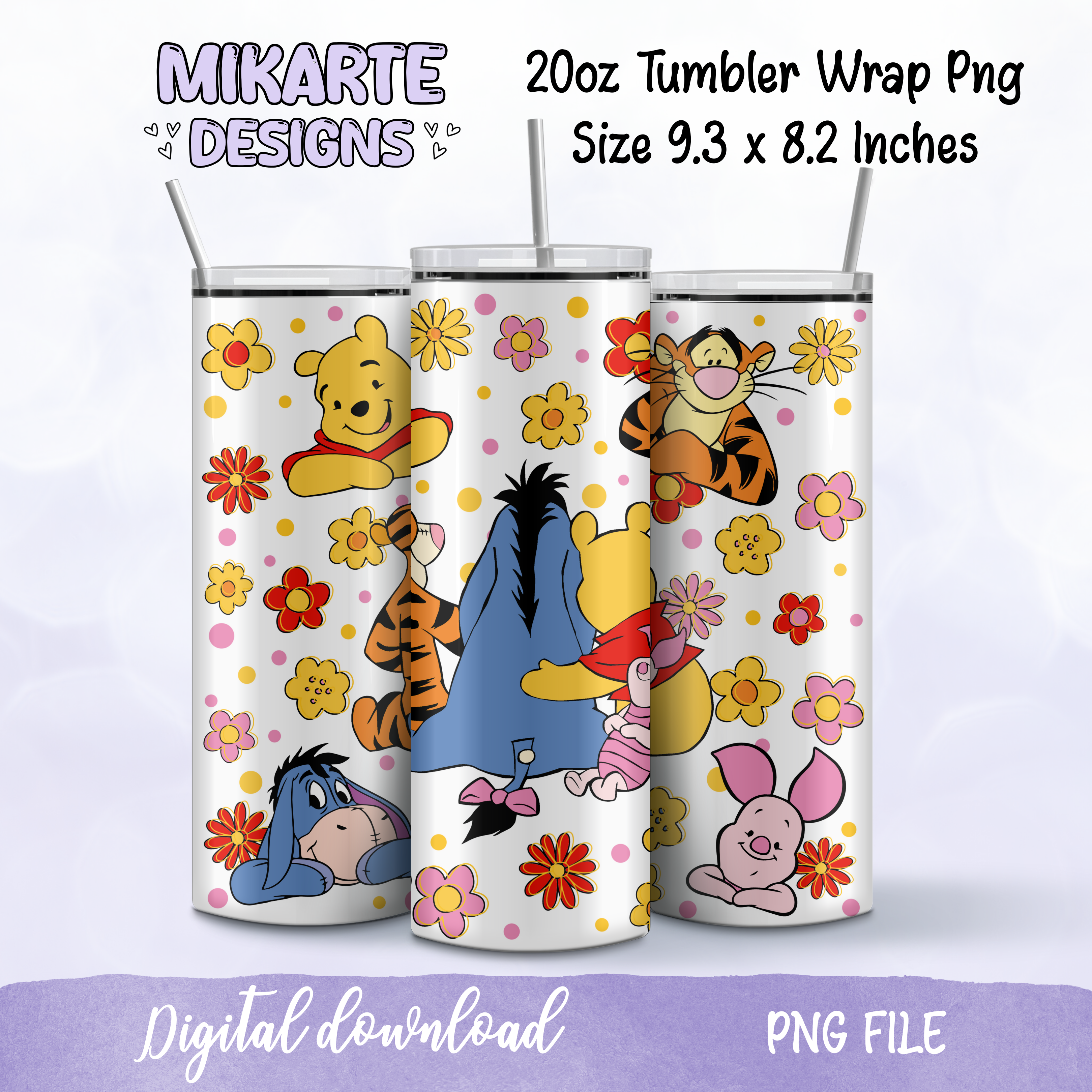 Bear and Friends | Tumbler PNG Digital Design