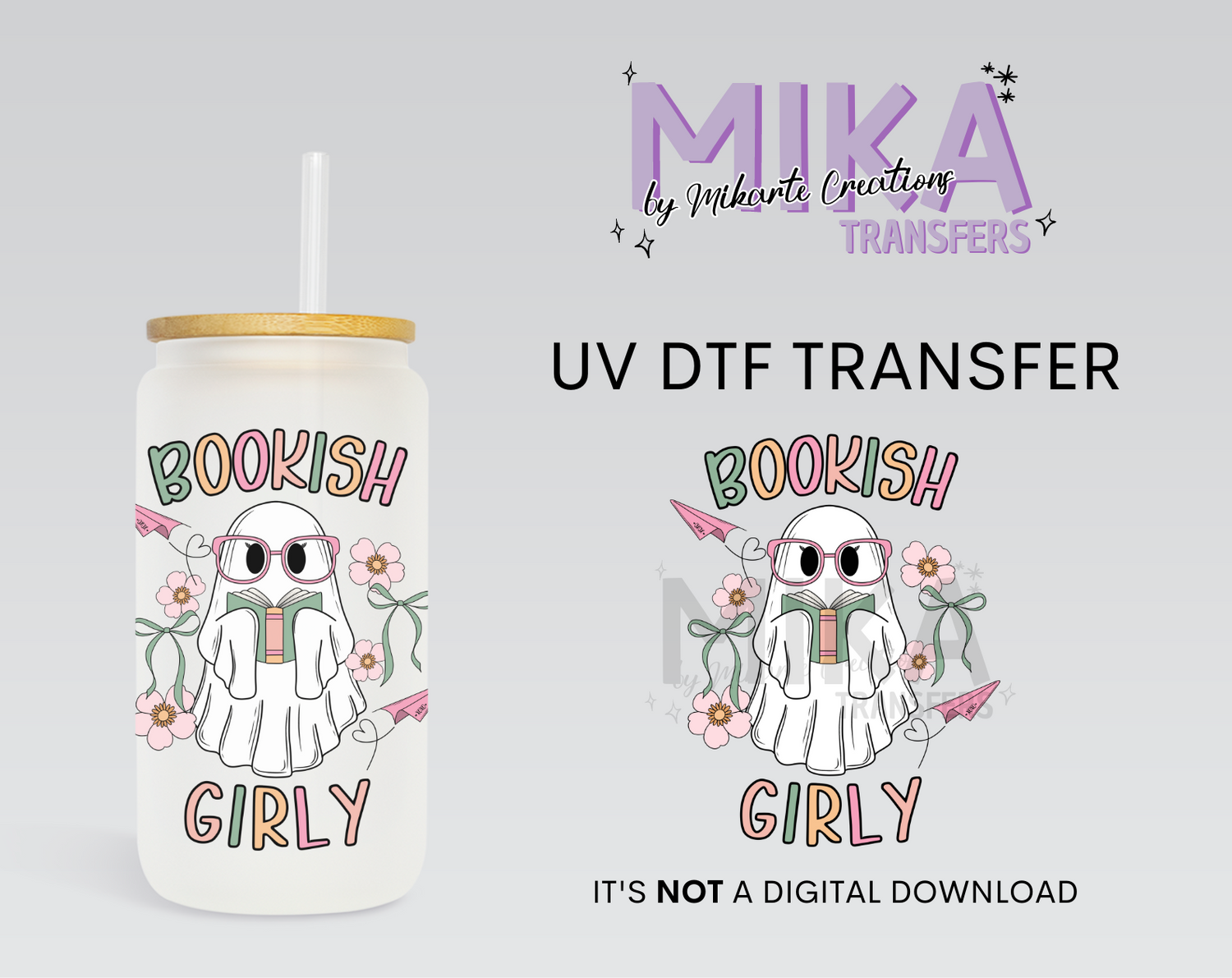 Bookish Girly | UV DTF Decal