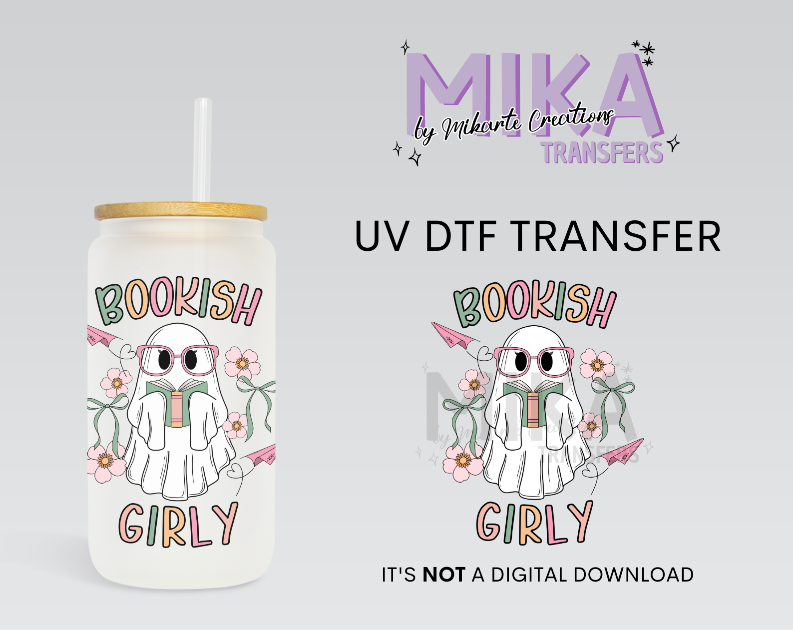 Bookish Girly | UV DTF Decal