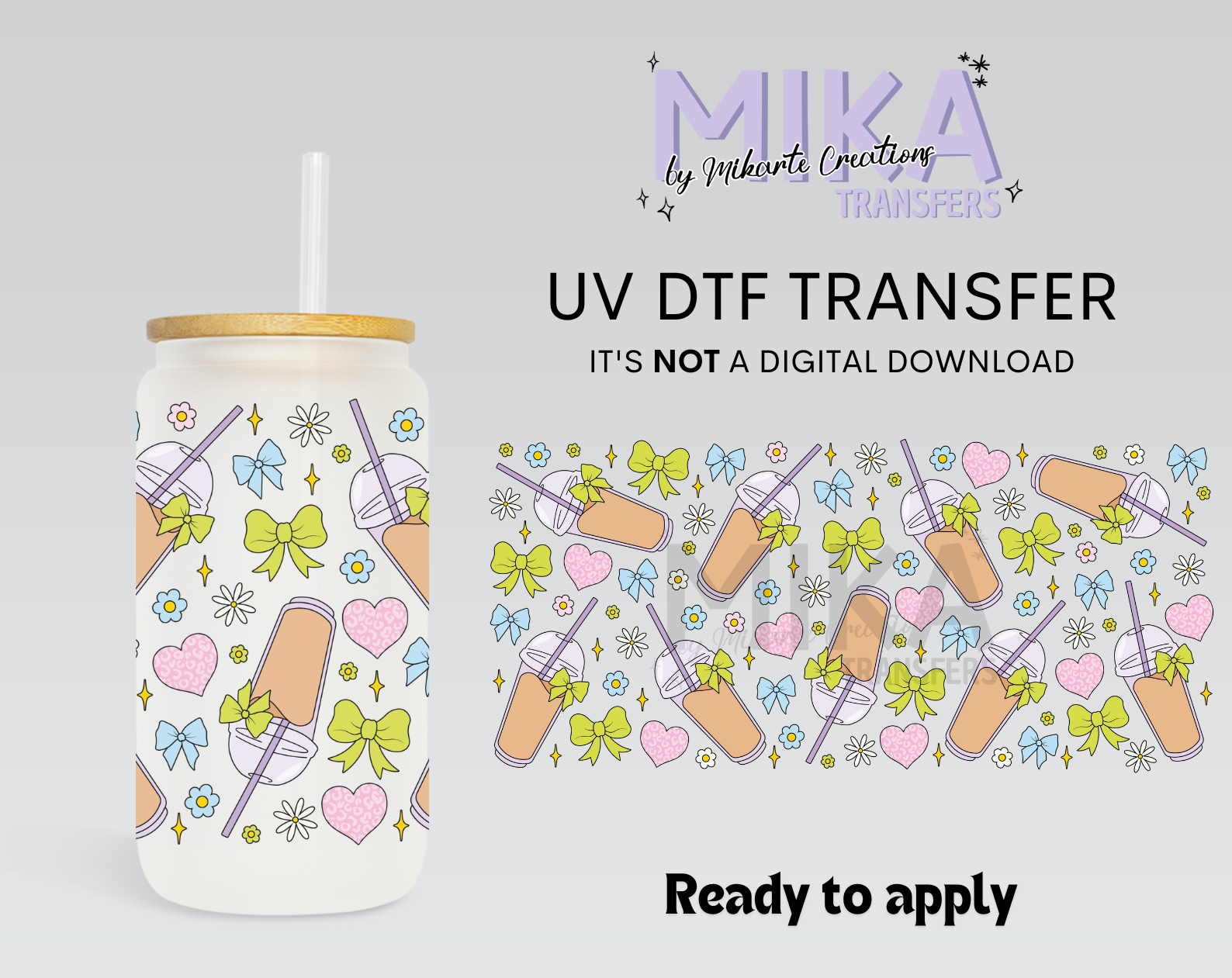 Coffee & Bows | UV DTF