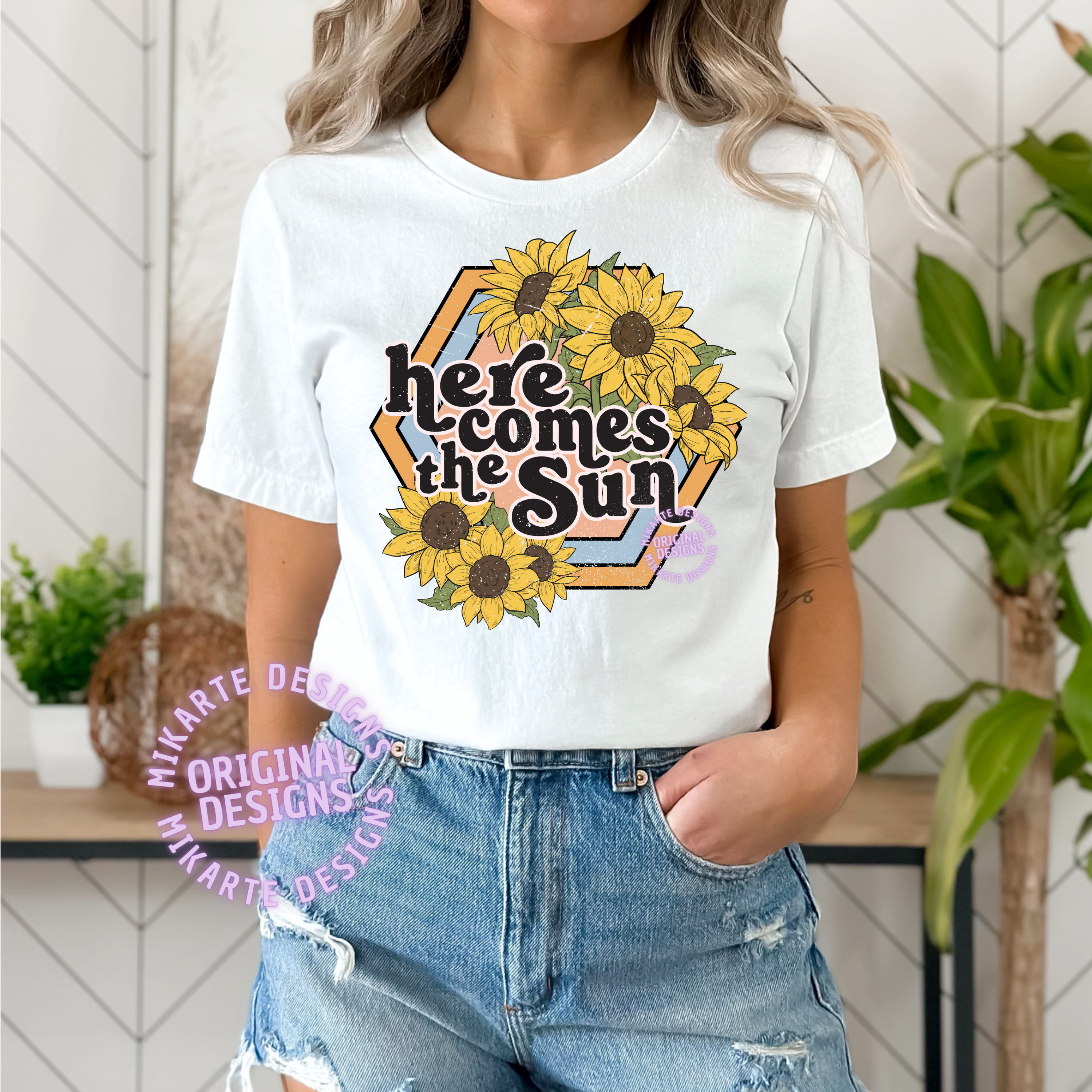 Aquí llega el sol | Diseño digital PNG