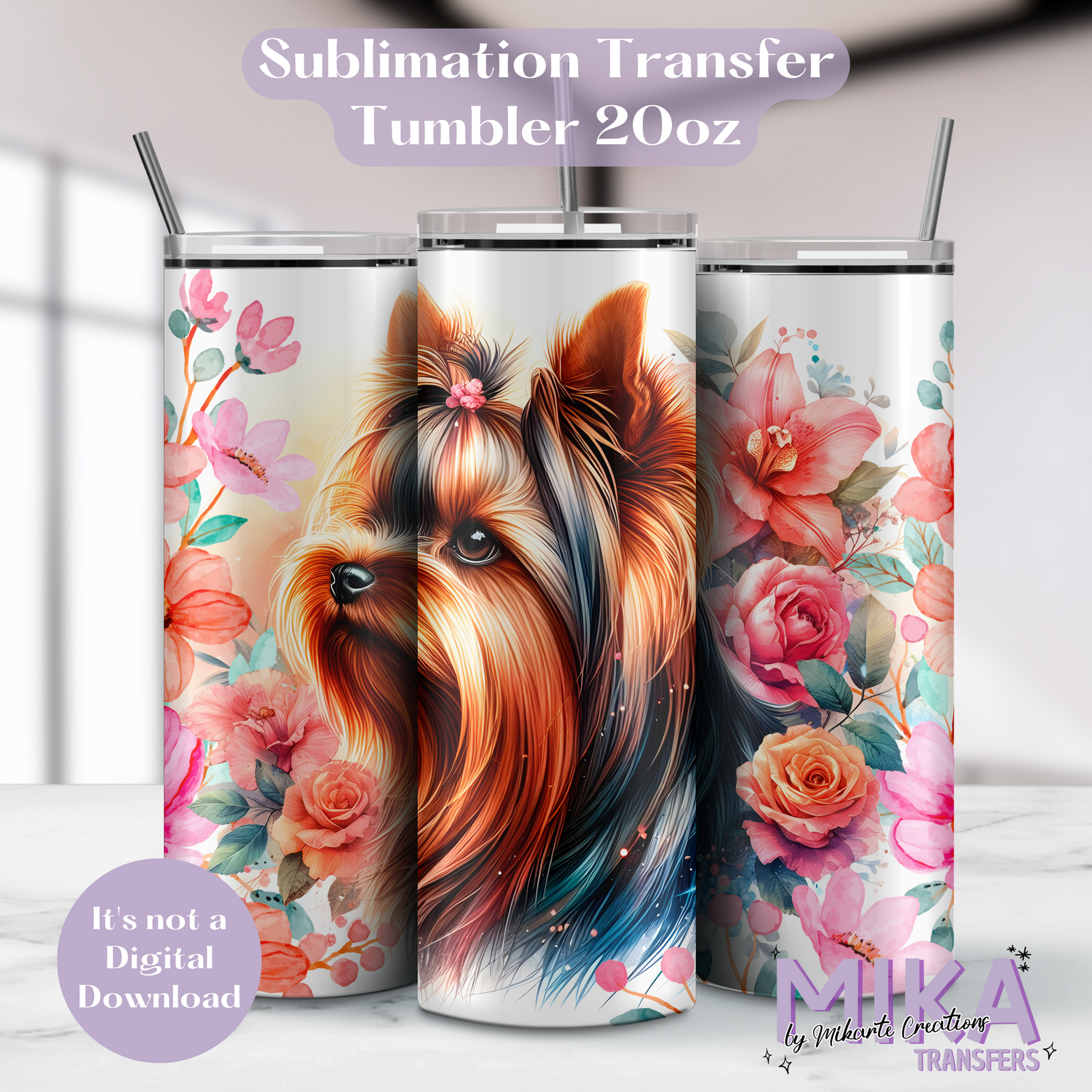 Yorkshire Flower | Tumbler Sublimation Transfer