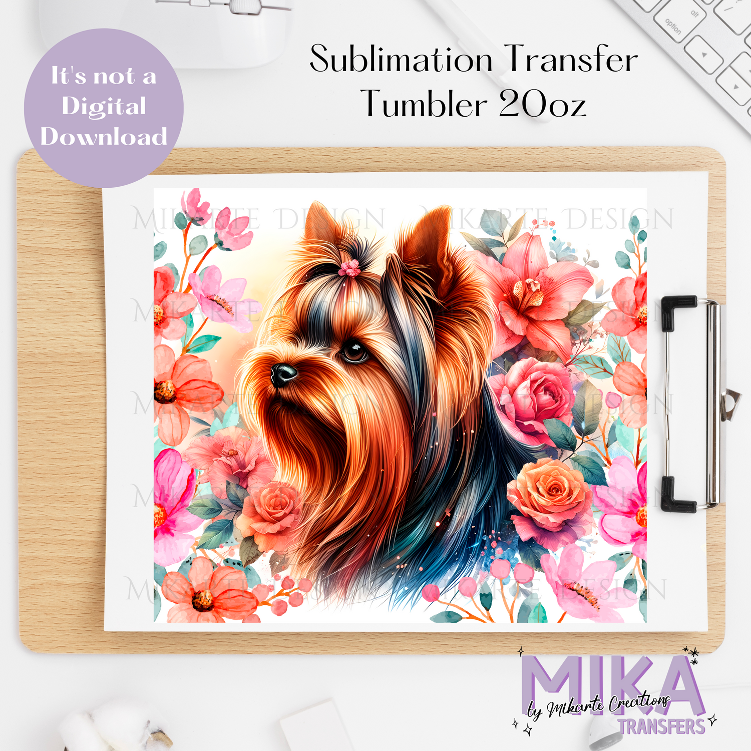 Yorkshire Flower | Tumbler Sublimation Transfer