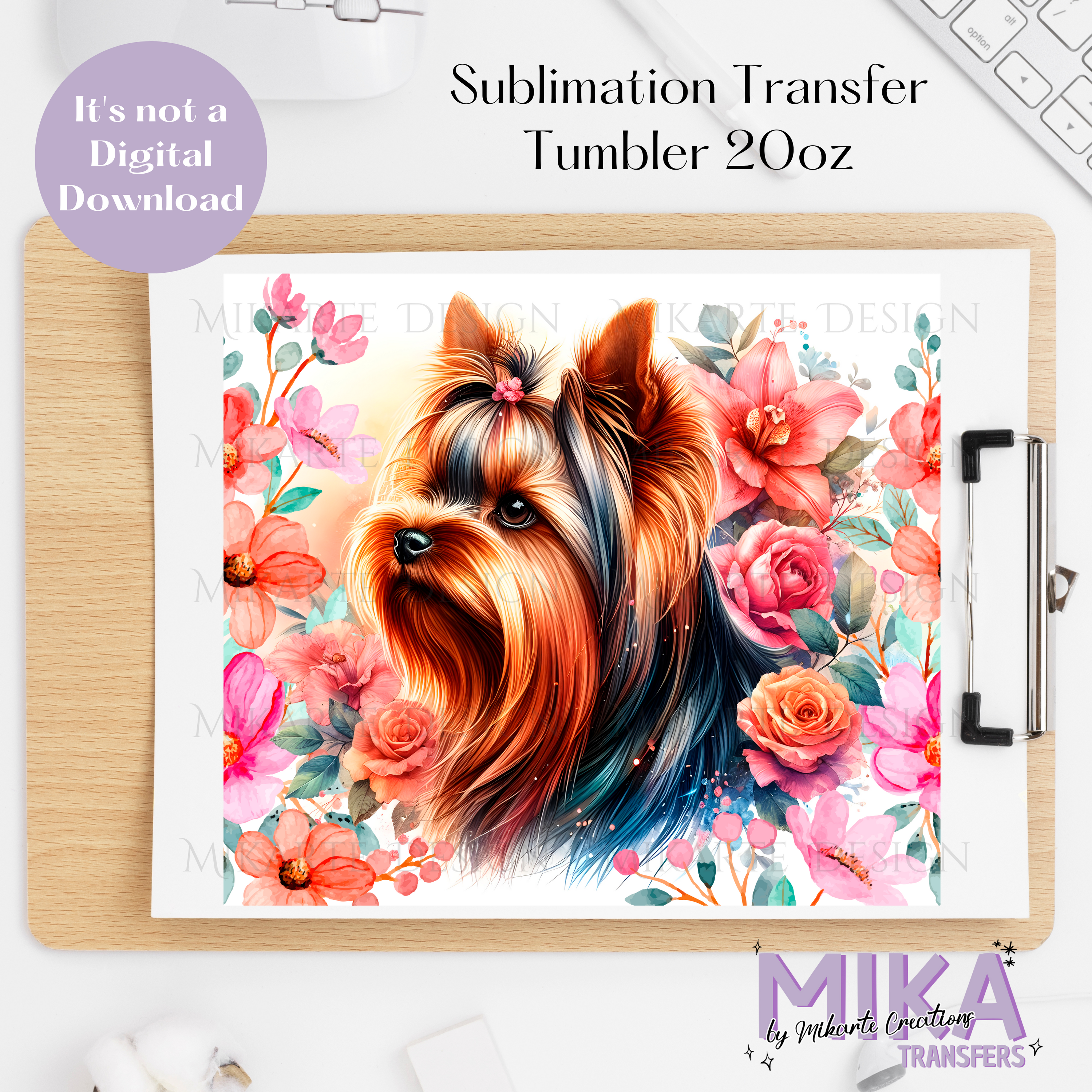 Yorkshire Flower | Tumbler Sublimation Transfer