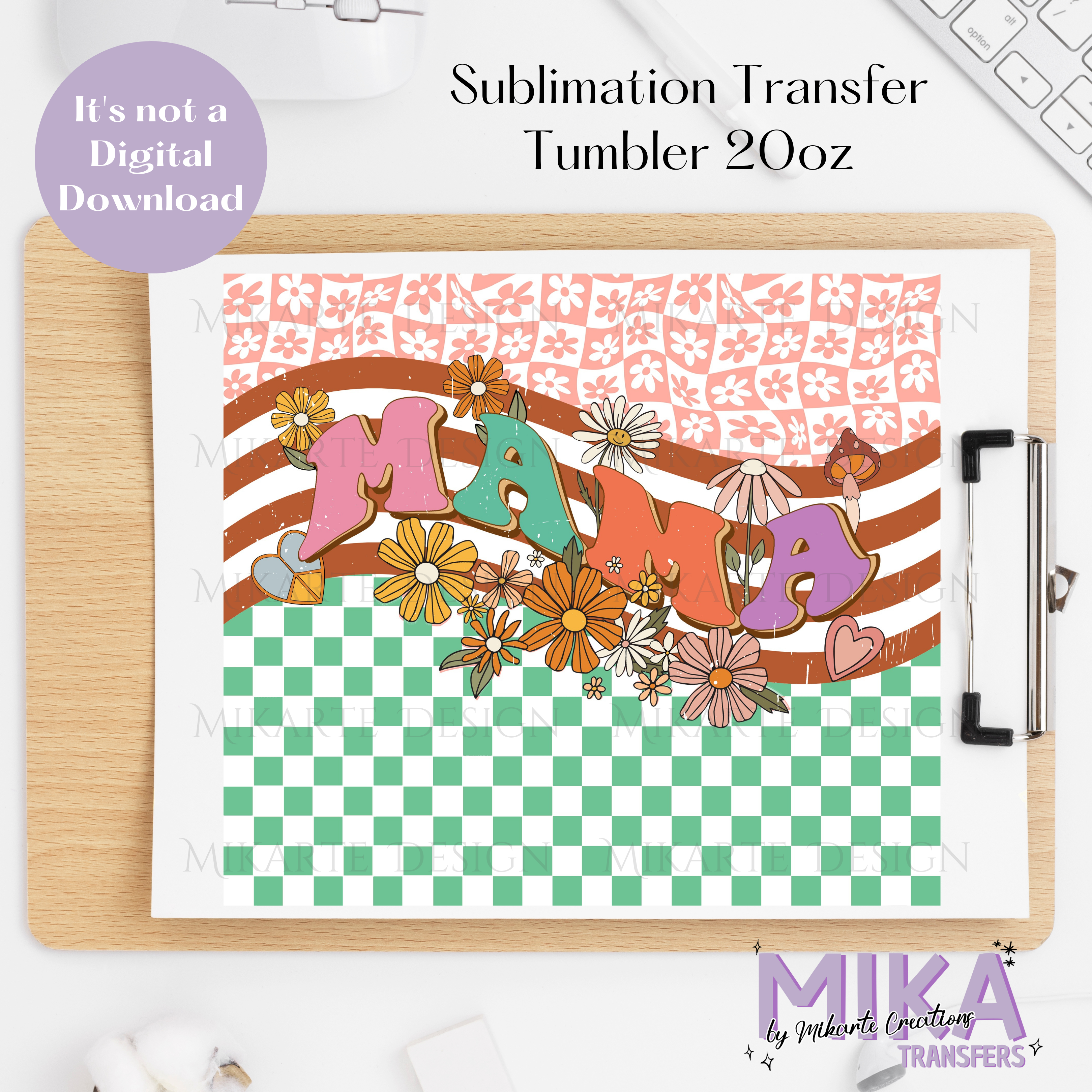 Mama | Tumbler Sublimation Transfer