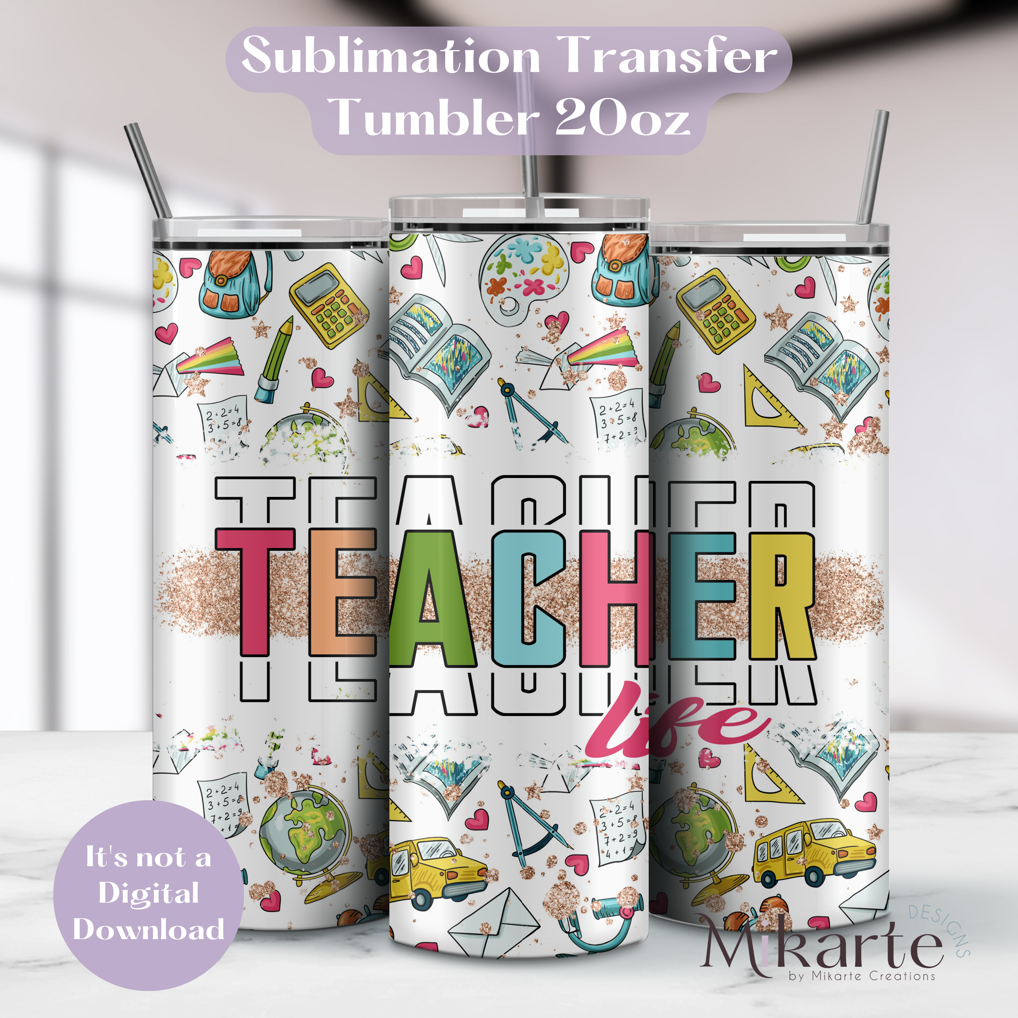 Teacher - Tumbler Sublimation Transfer