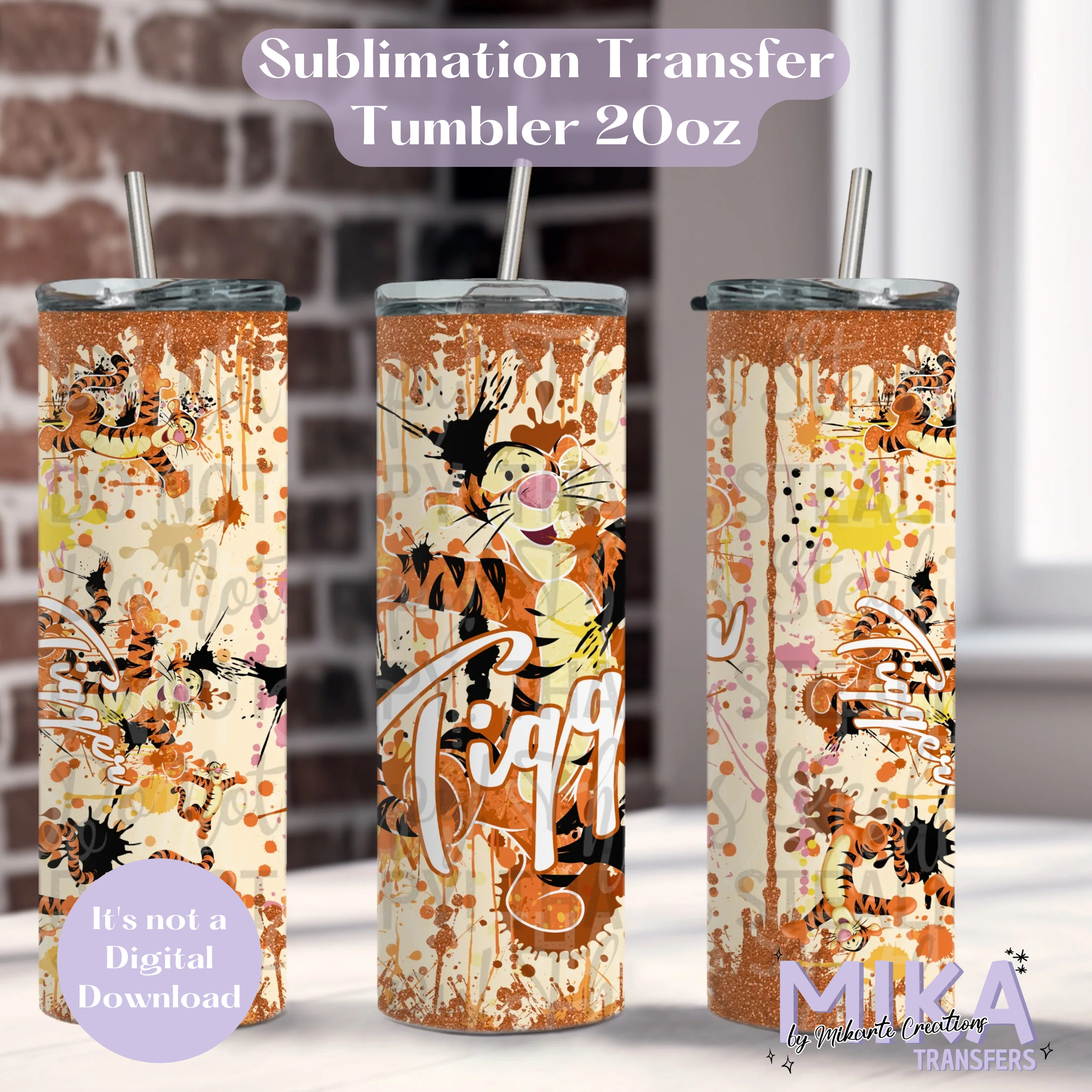 Bouncy | Tumbler Sublimation Transfer