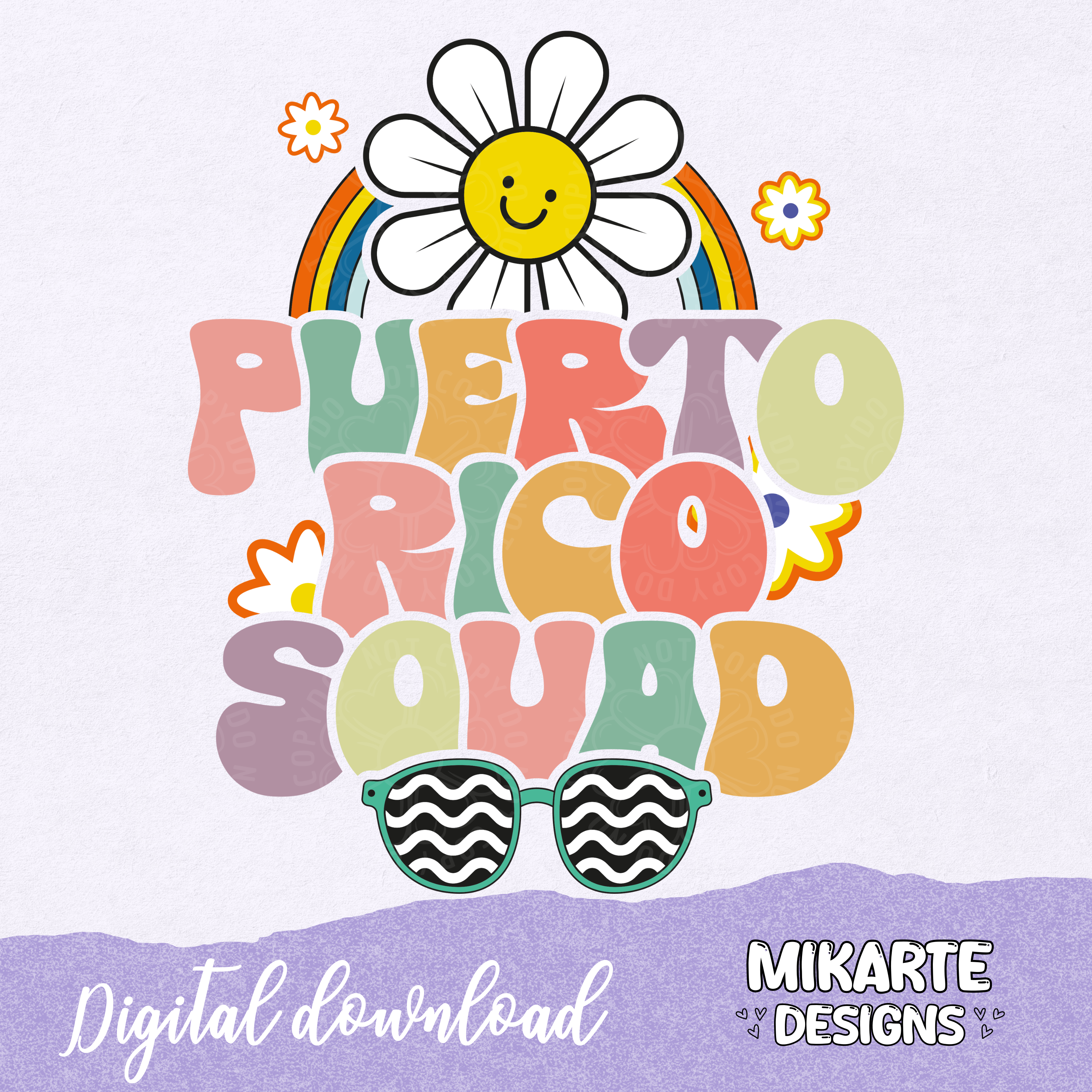 Puerto Rico Squad | PNG Digital Design