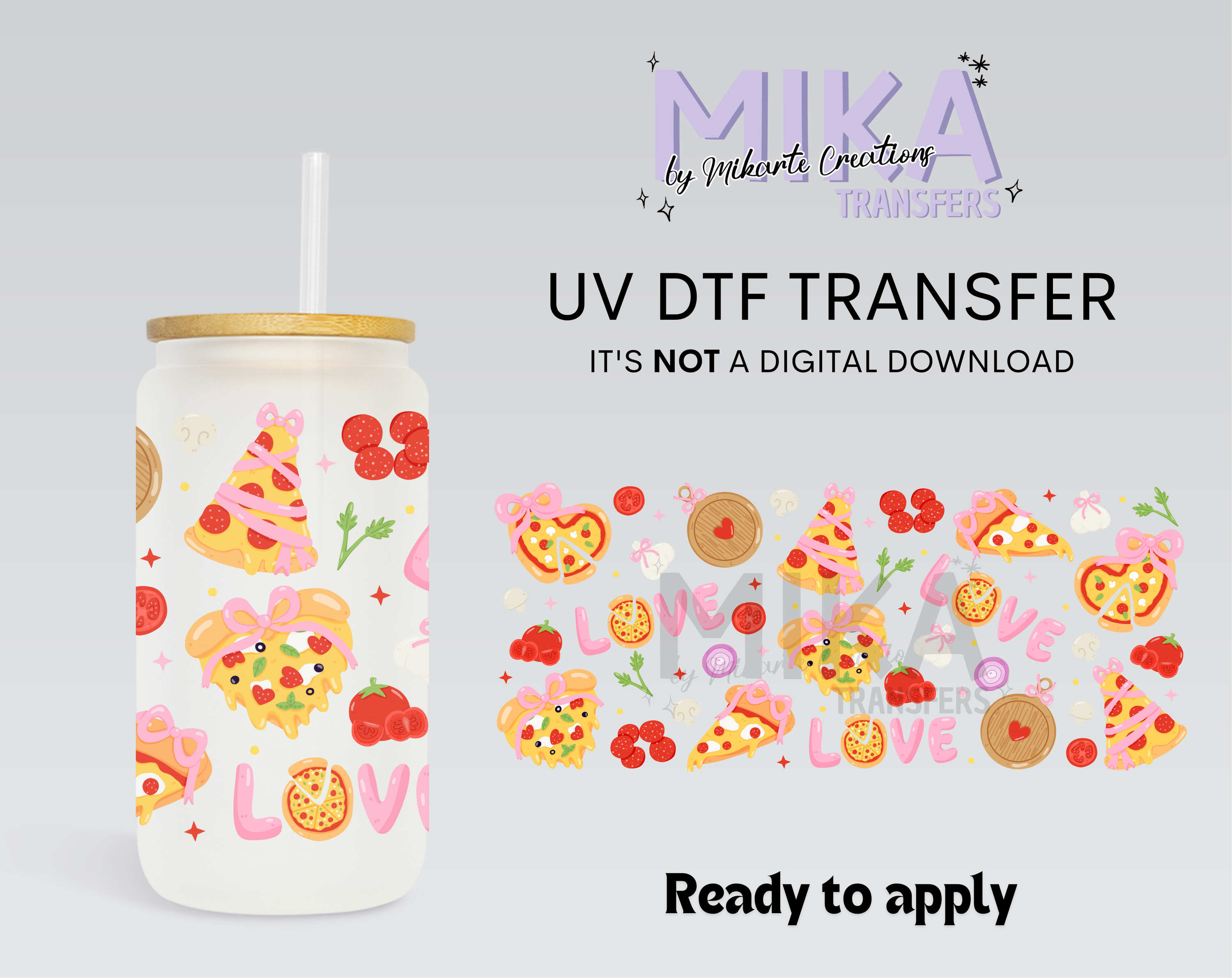 Love Pizza | UV DTF