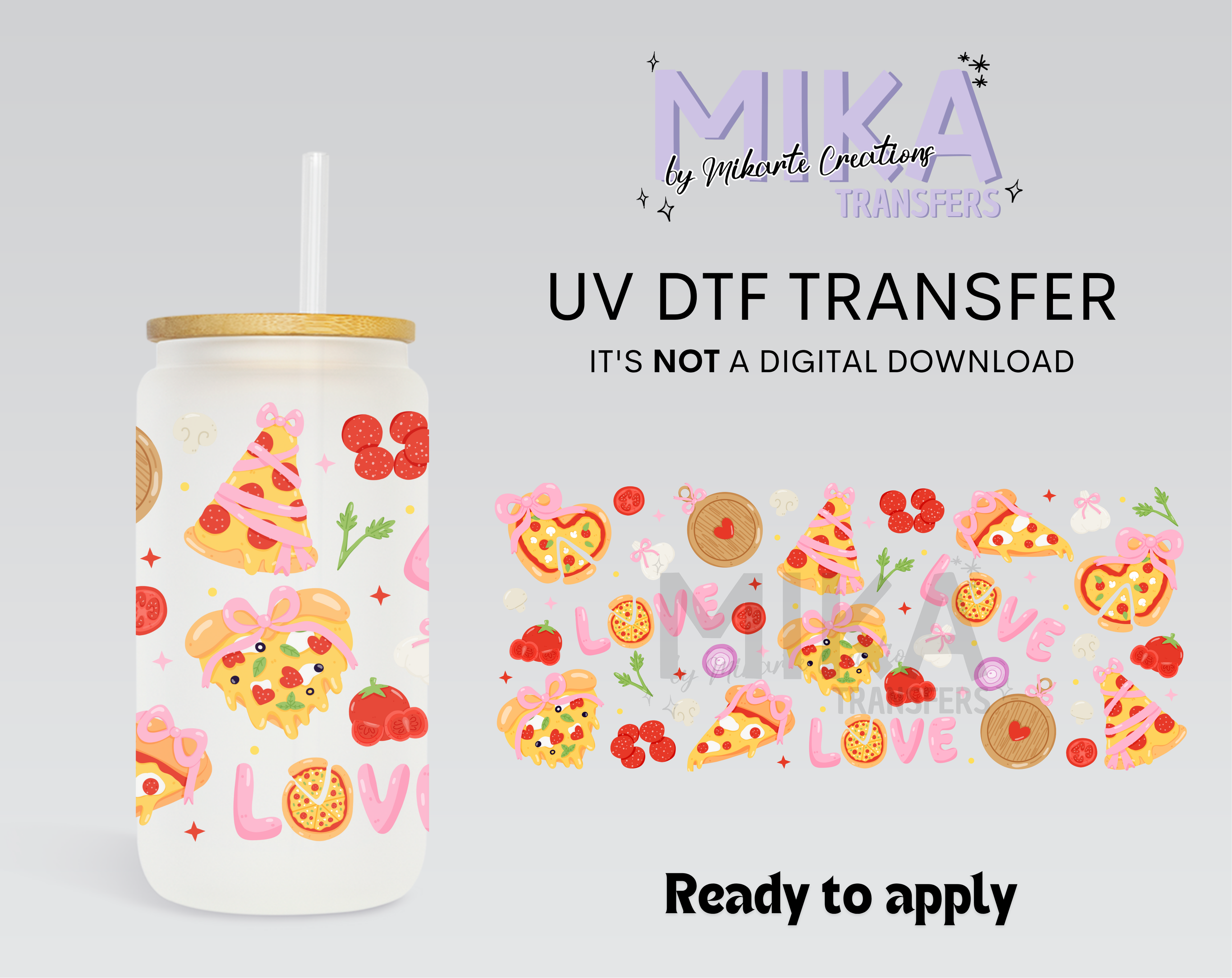 Love Pizza | UV DTF