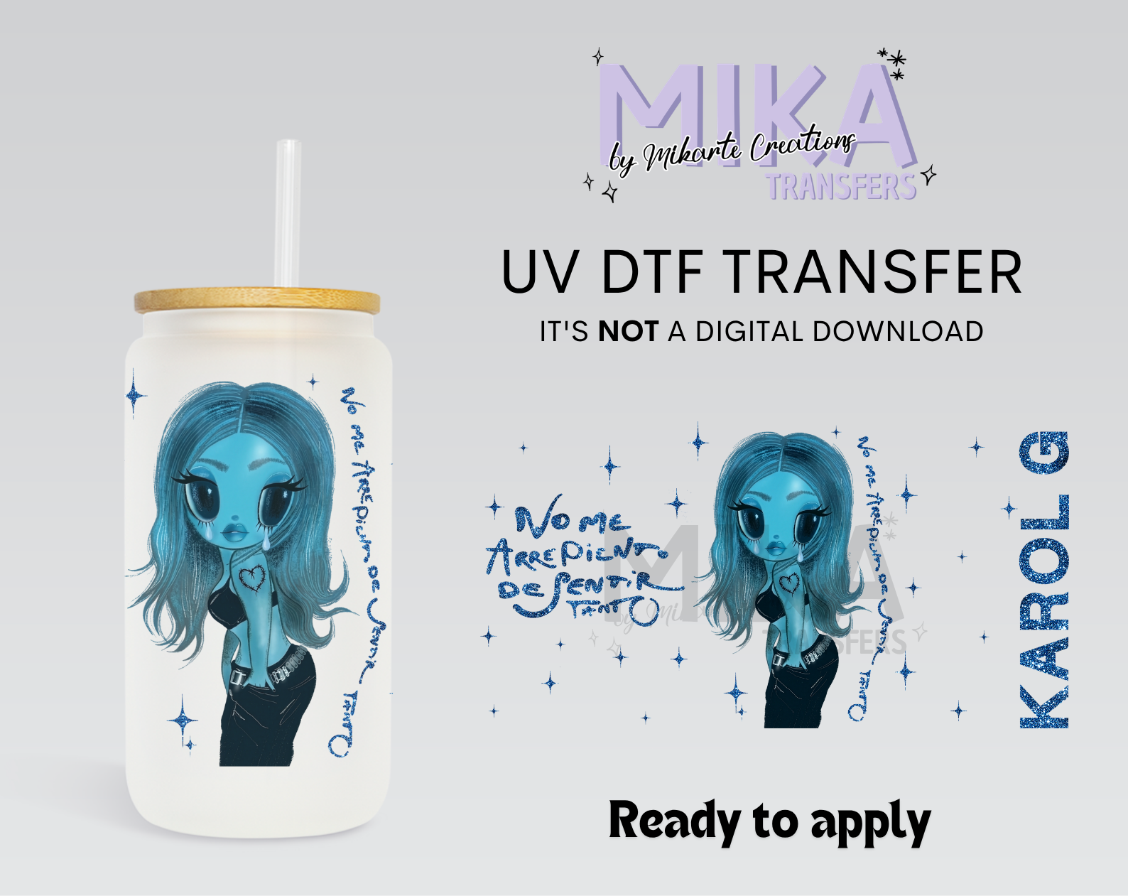 No me arrepiento KG | UV DTF