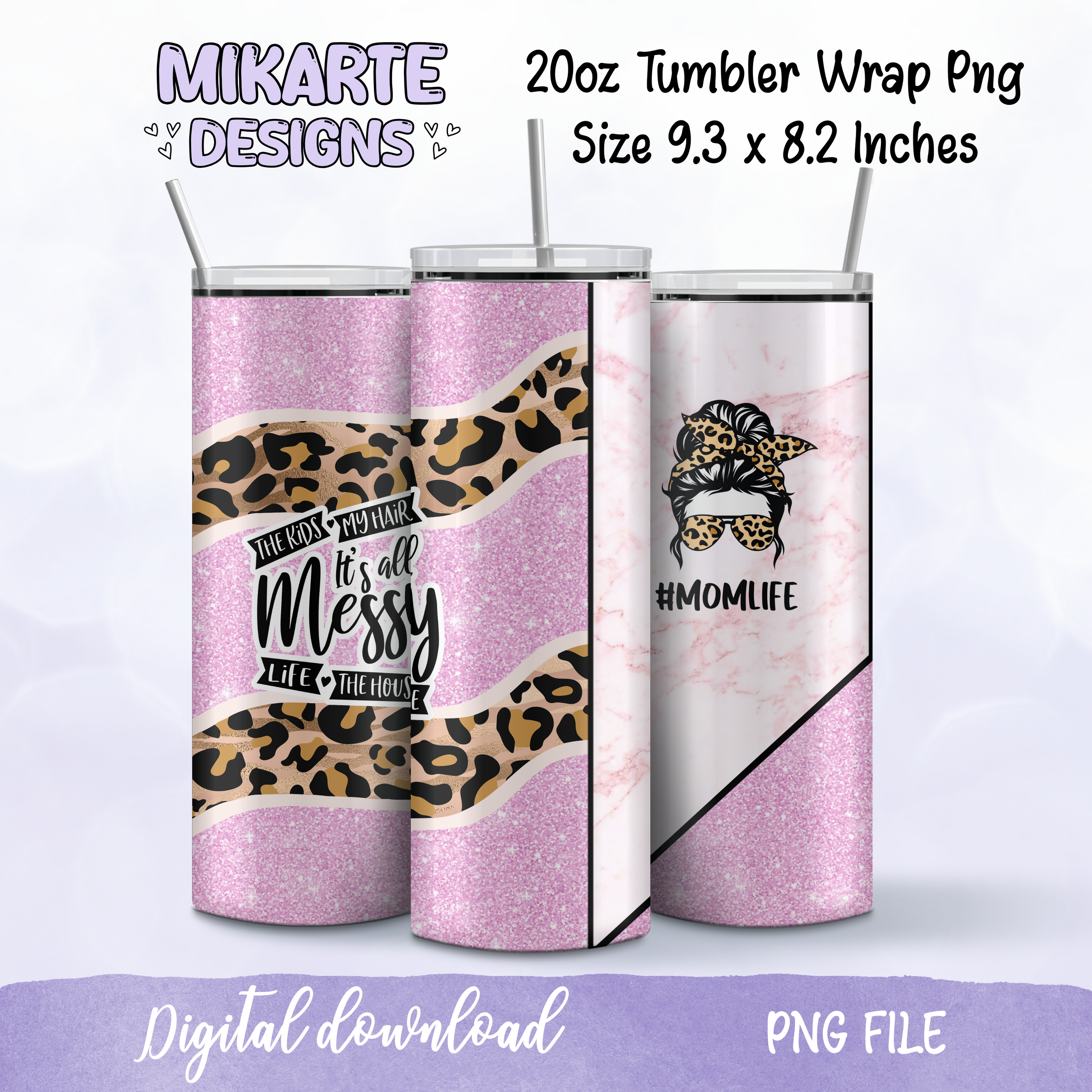 Vida de Mamá | Diseño Digital PNG para Vaso Térmico
