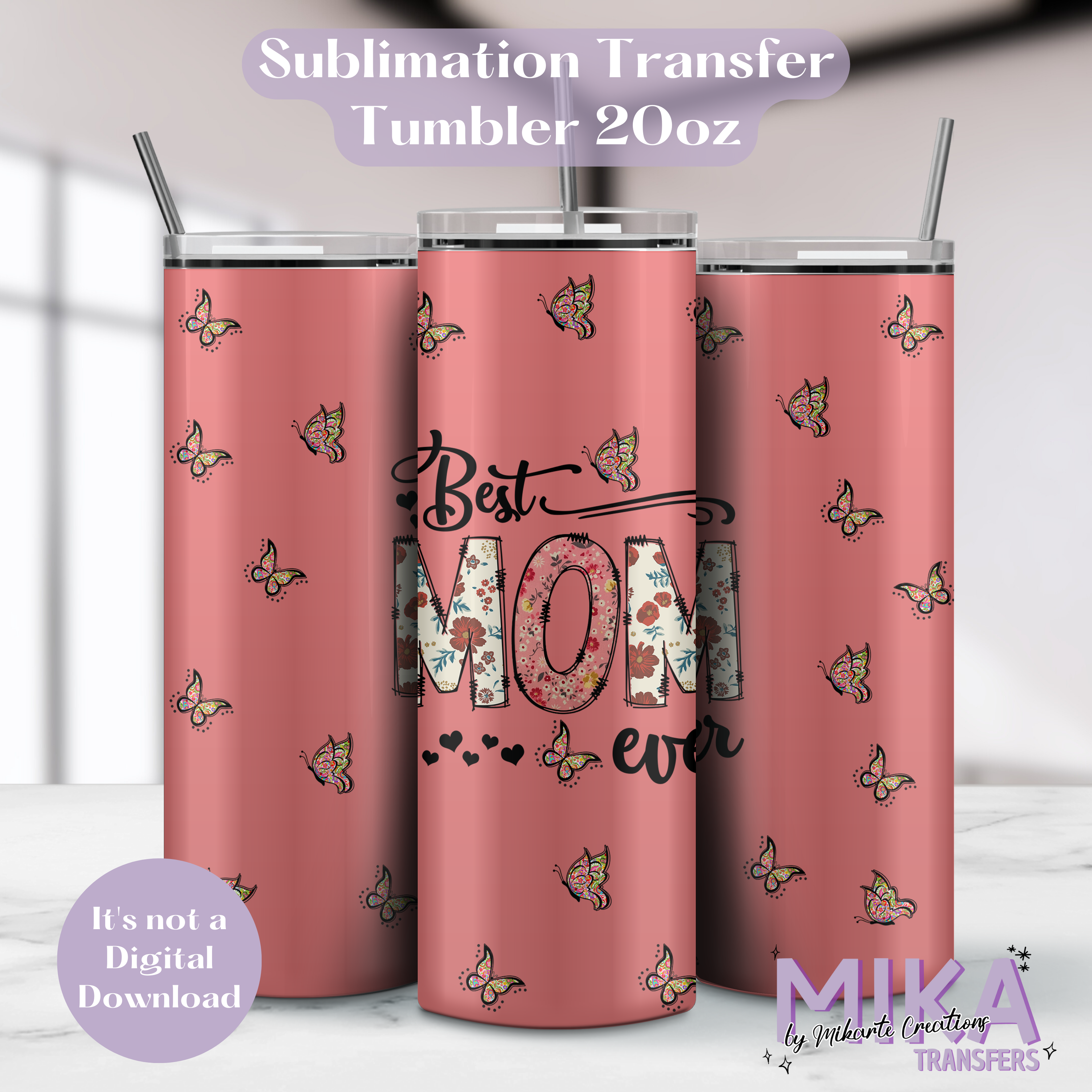 Best Mom | Tumbler Sublimation Transfer