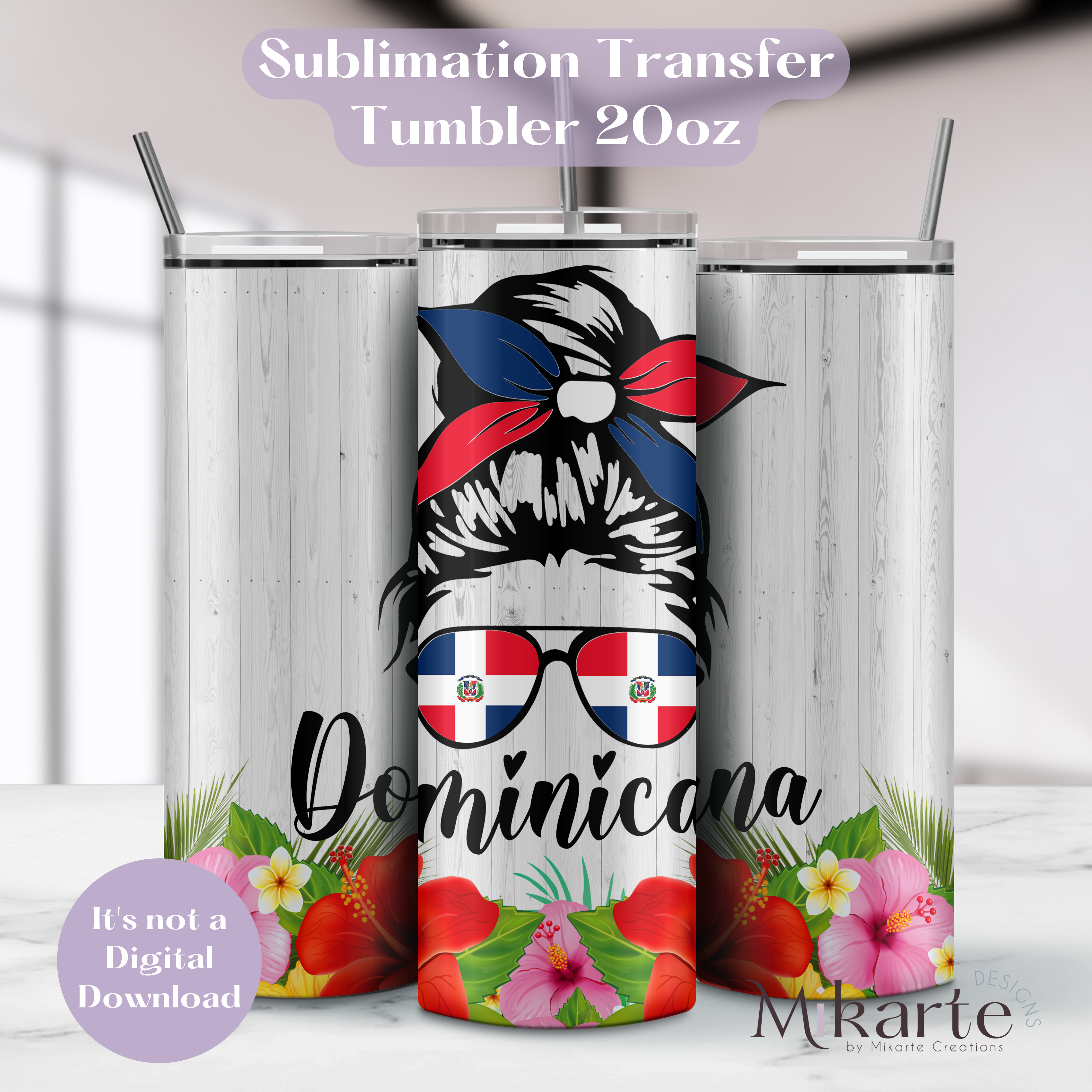 Dominicana - Tumbler Sublimation Transfer