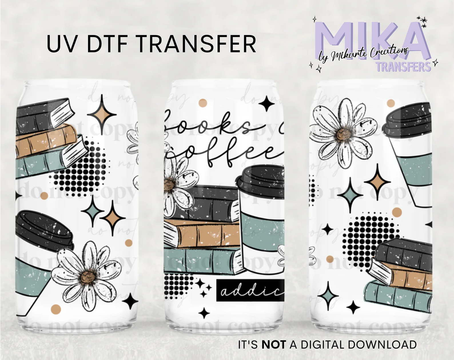 Books & Coffee | UV DTF