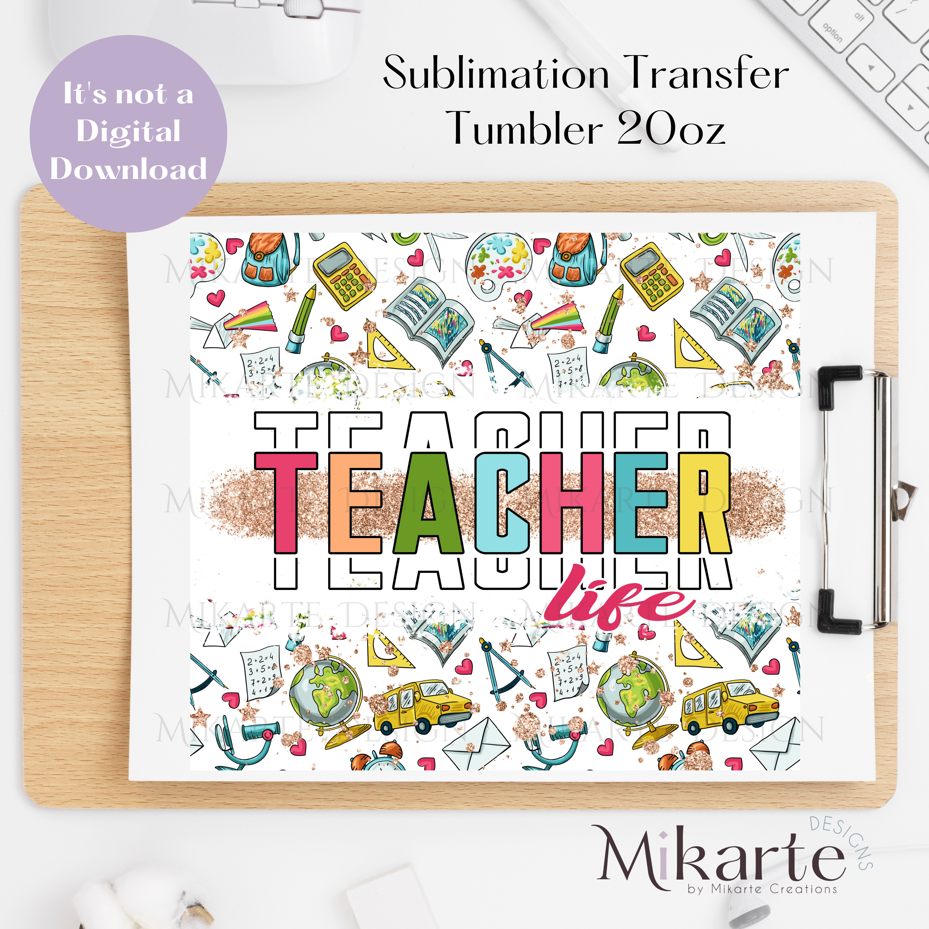 Teacher - Tumbler Sublimation Transfer