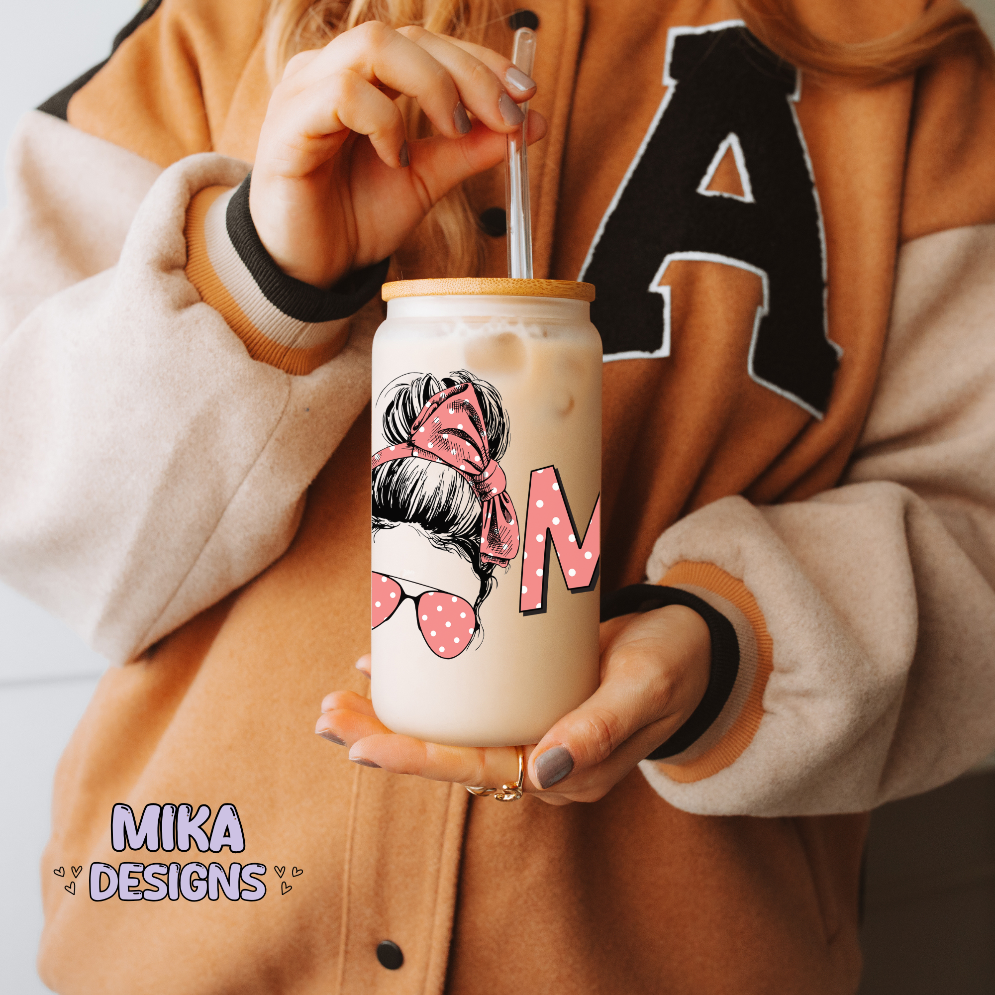 Mom | 16oz Glass Can PNG Digital Design