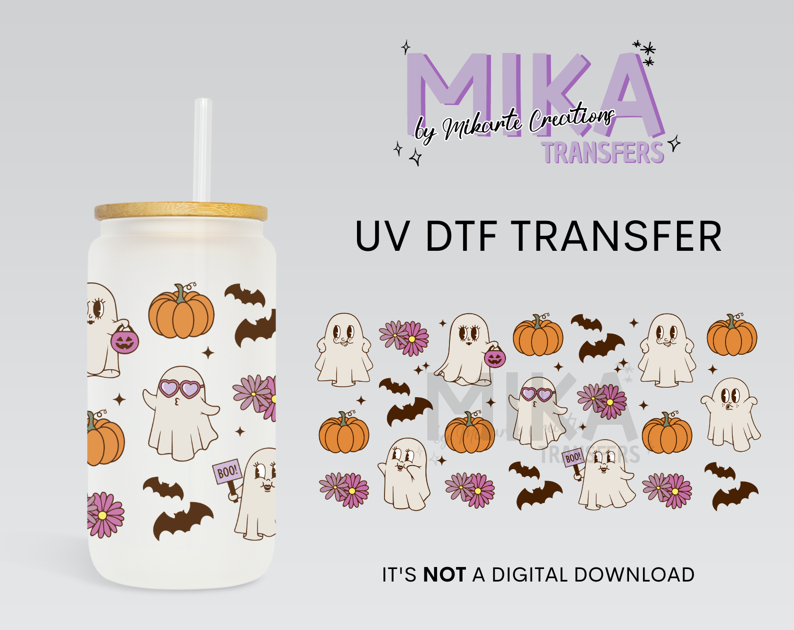 Spooky Floral | UV DTF Wrap