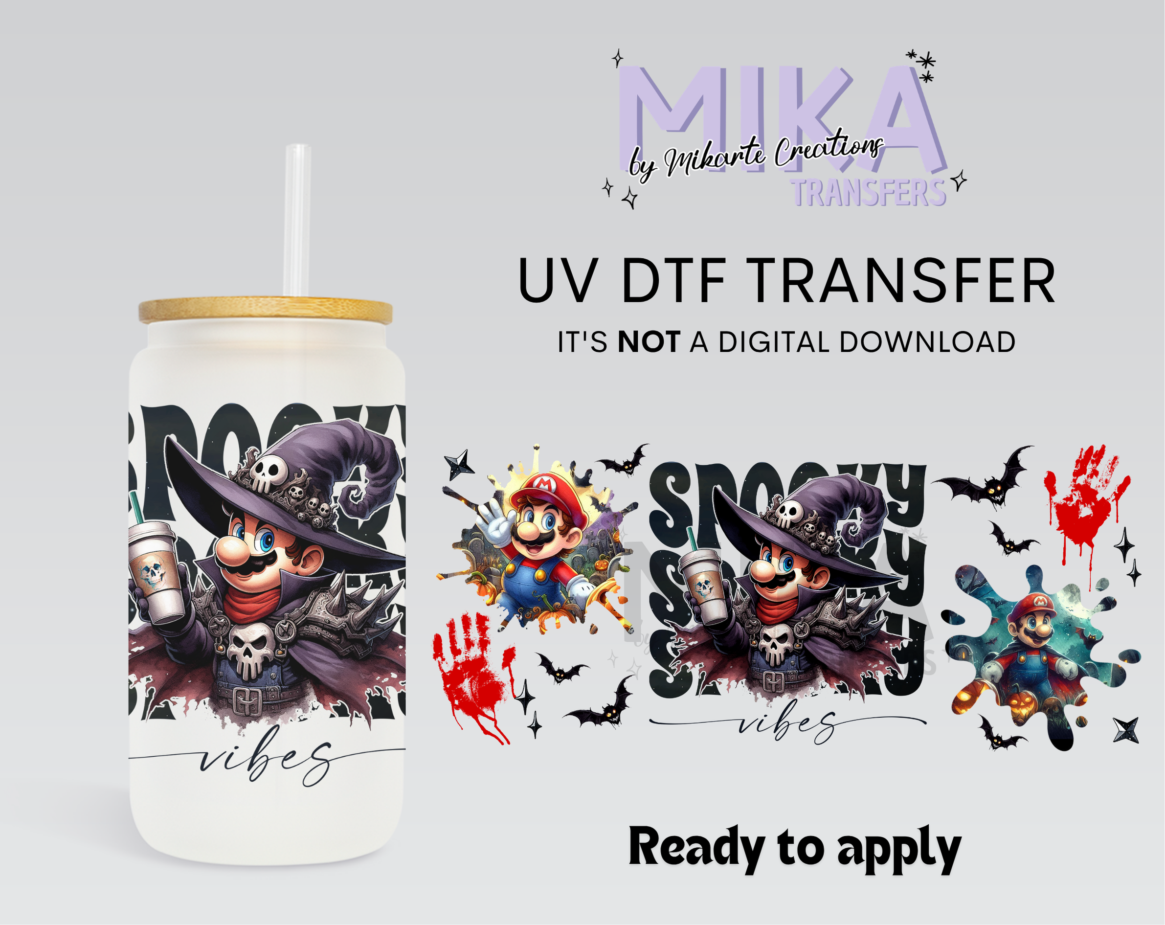 Spooky Mario | UV DTF