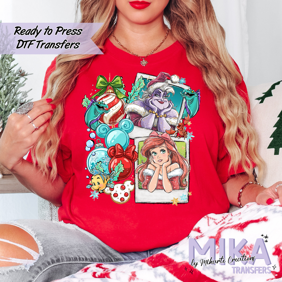 Mermaid Christmas | DTF Transfers