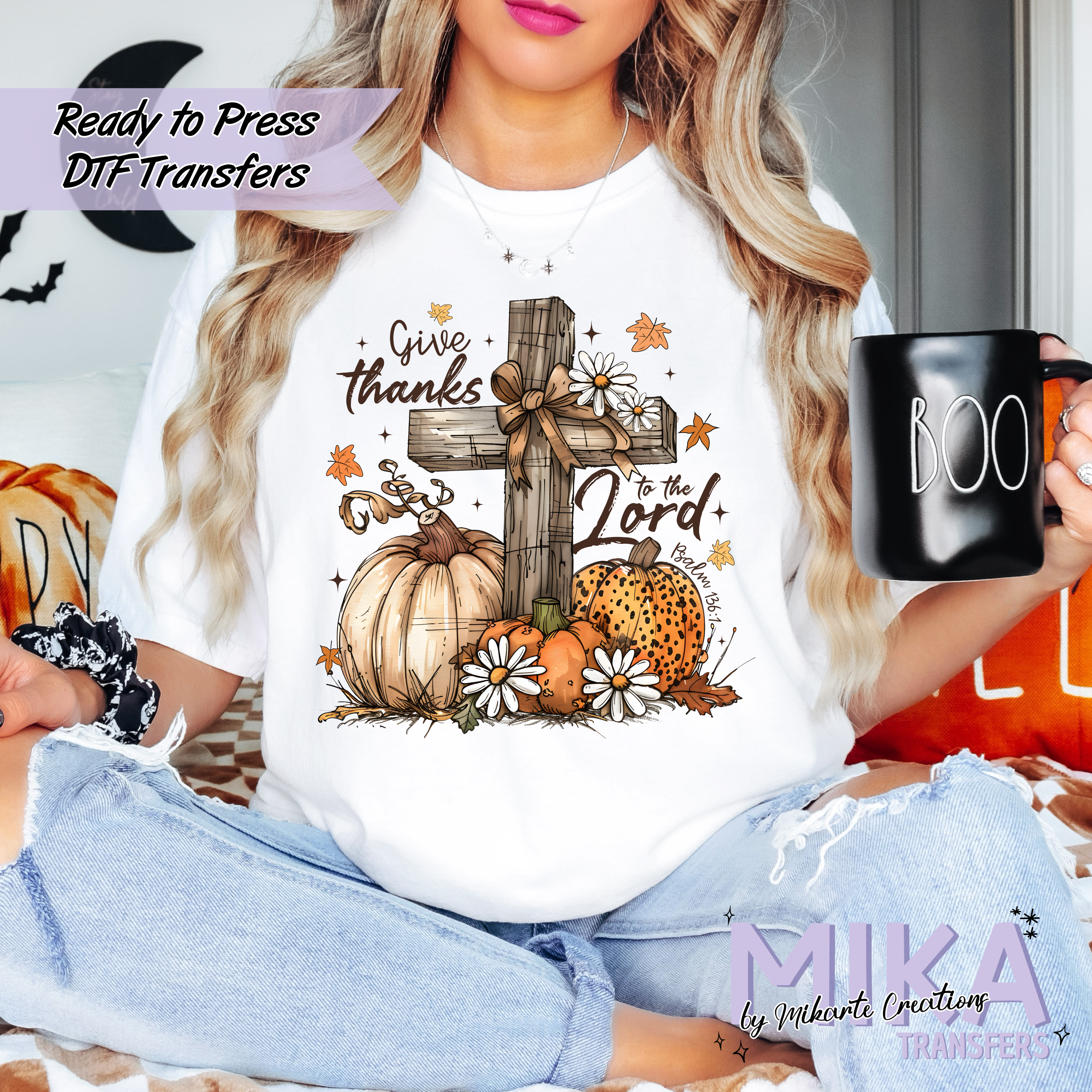 Psalm 136.1 | DTF Transfer