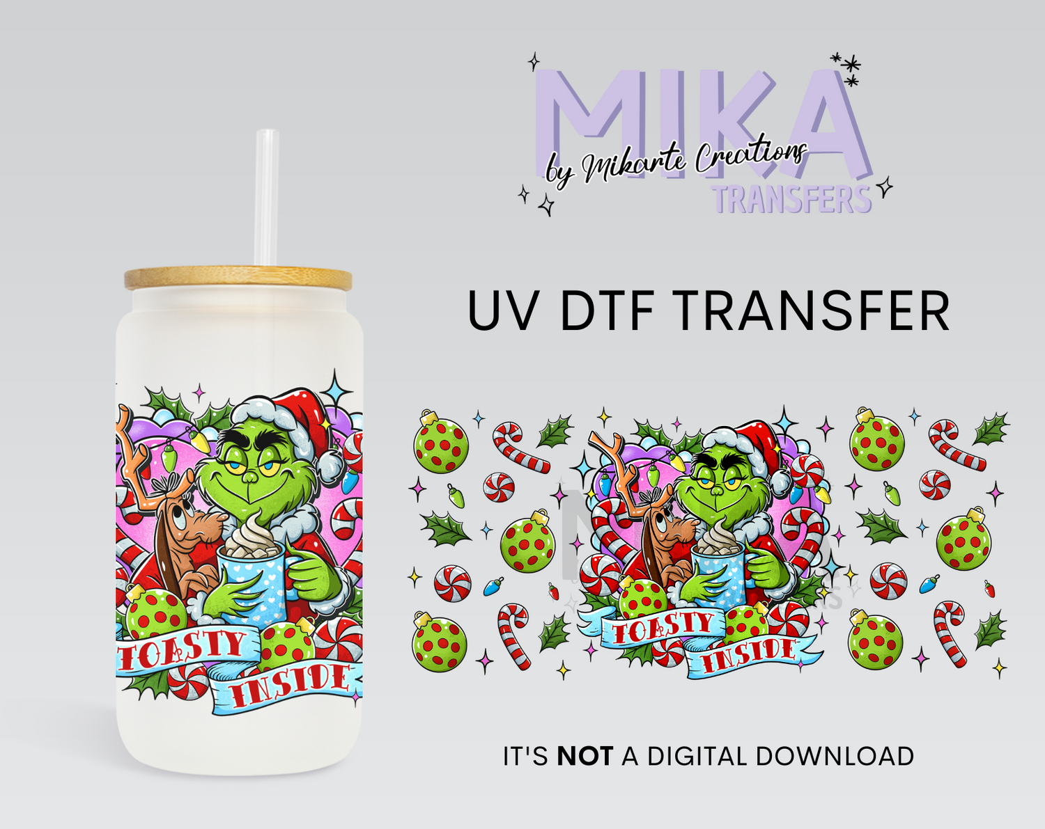 Toasty Grinch  | UV DTF Wrap
