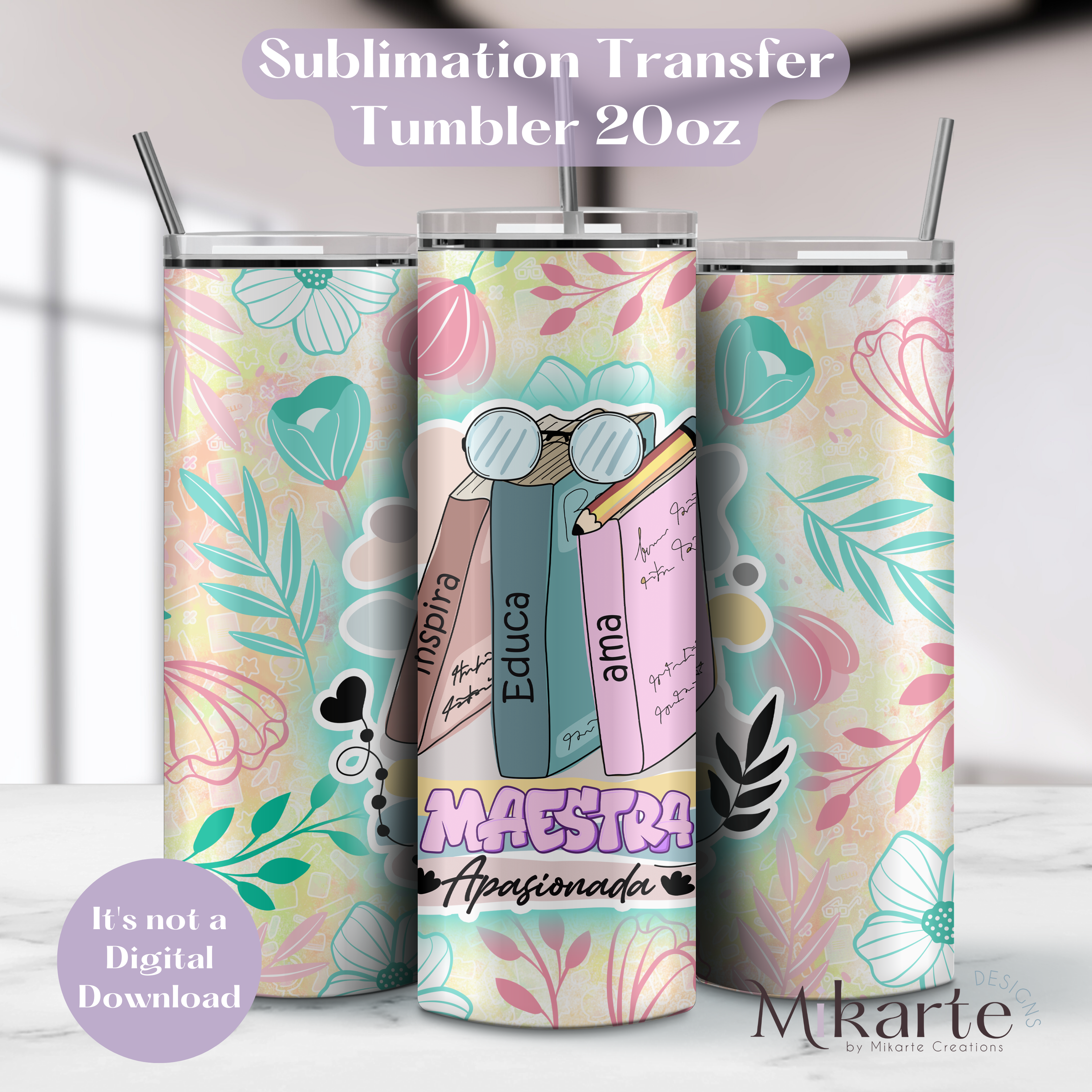 Maestra Apasionada - Tumbler Sublimation Transfer