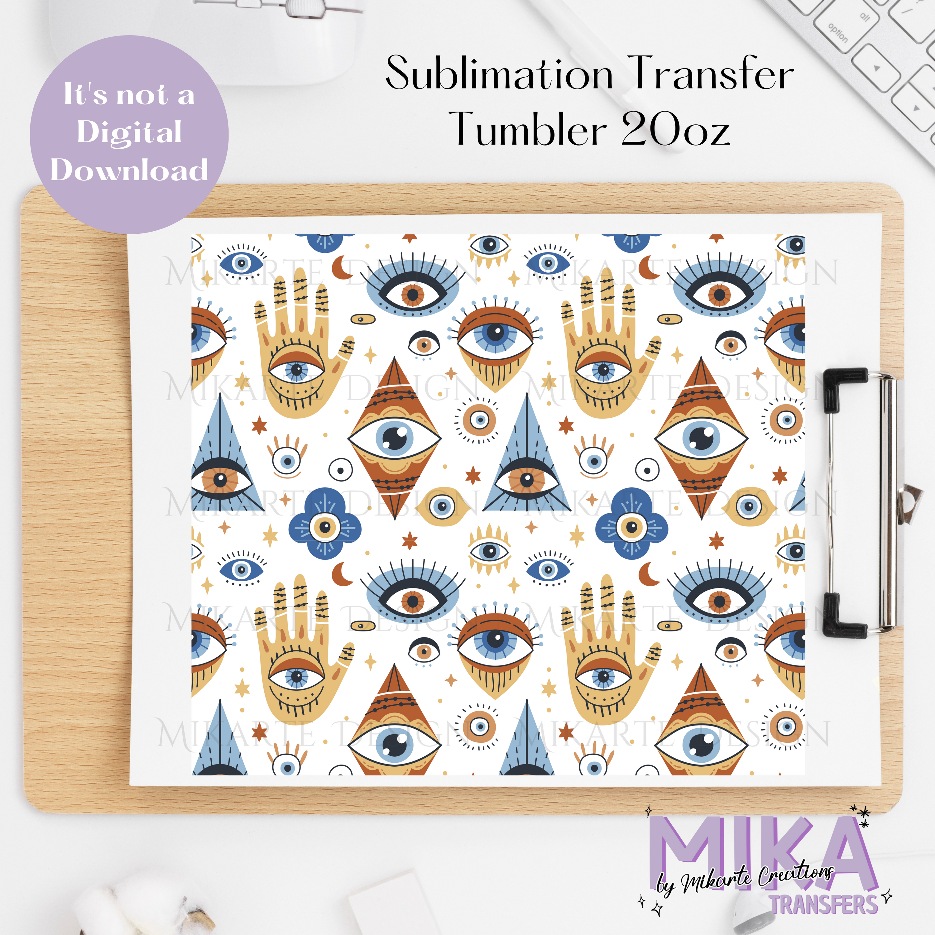 Eyes | Tumbler Sublimation Transfer