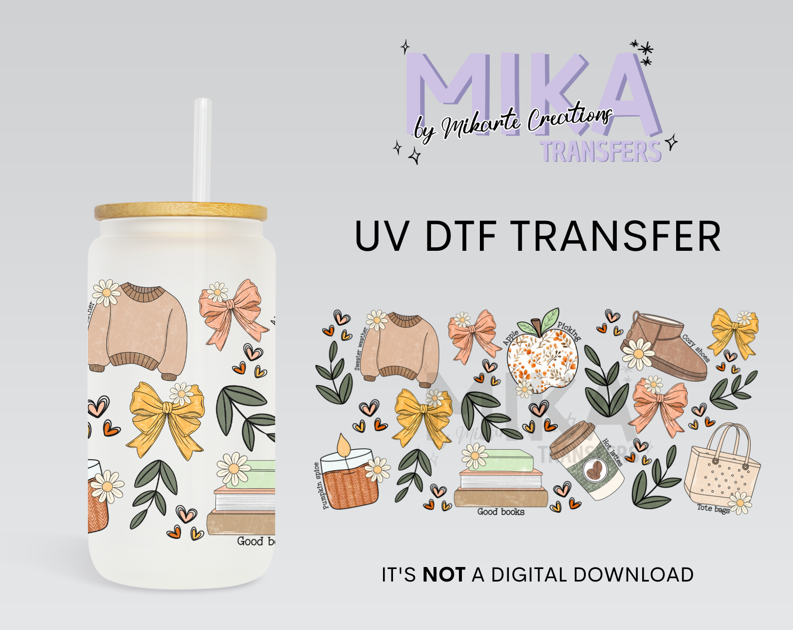 Fall Coquette | UV DTF Wrap