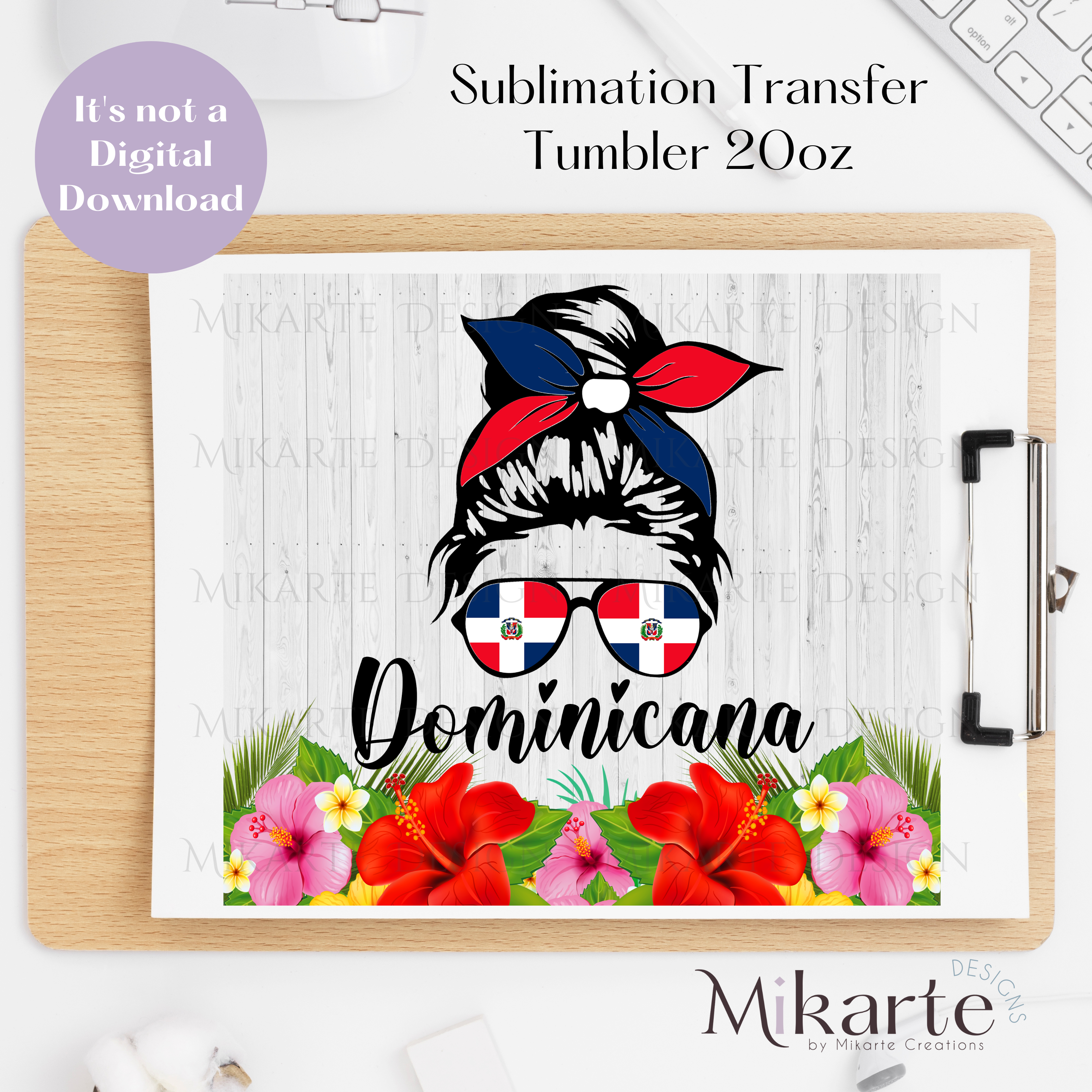 Dominicana - Tumbler Sublimation Transfer