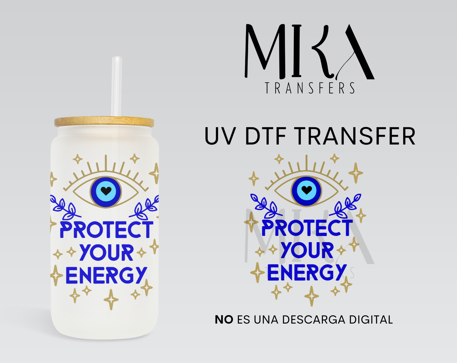 Protect Your Energy UV DTF Decal