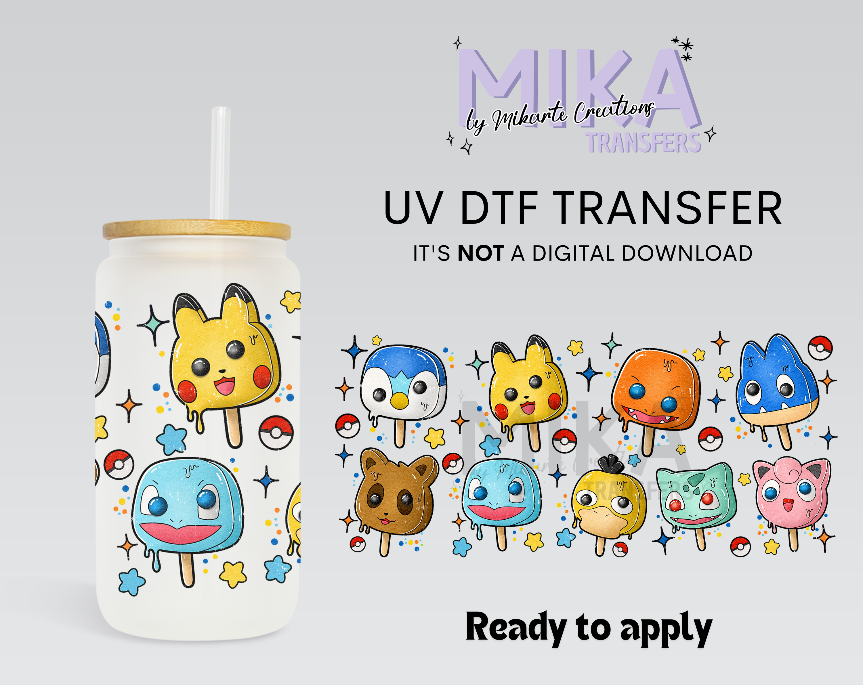 Animals popsicle | UV DTF