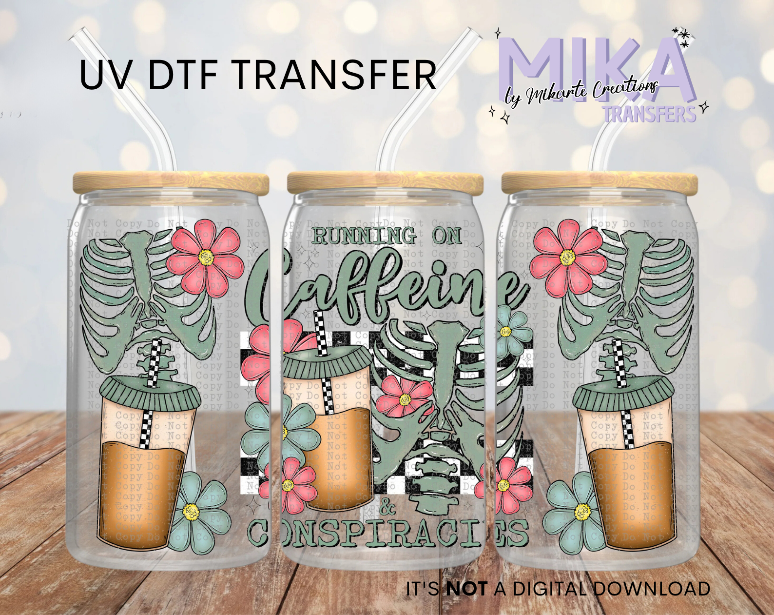 Caffeine & Conspiracies | UV DTF