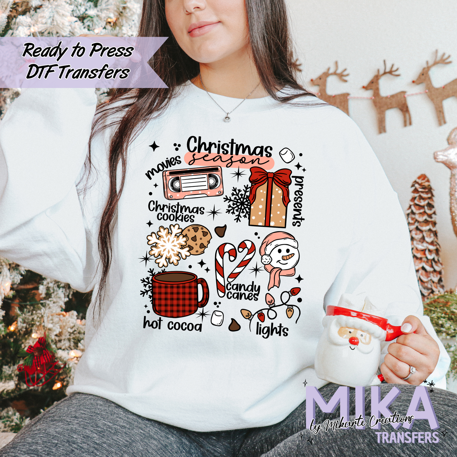 Christmas Season Collage | DTF Transfers