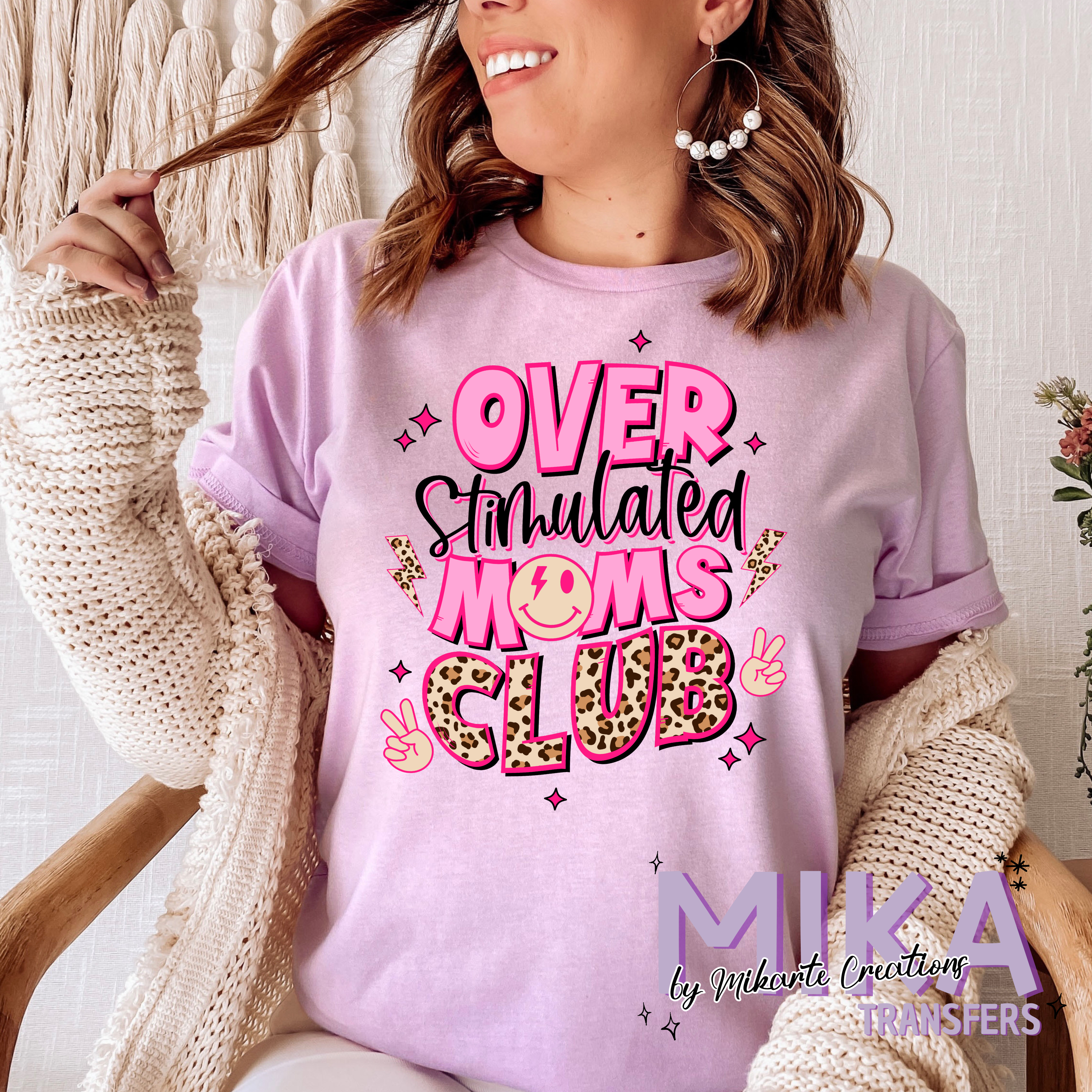 Over Stimulated Moms Club | DTF Transfer