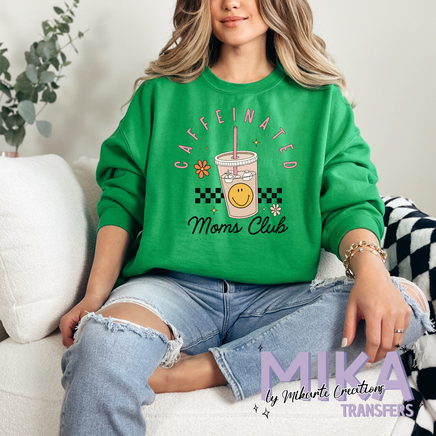 Caffeinated moms Club | DTF Transfer