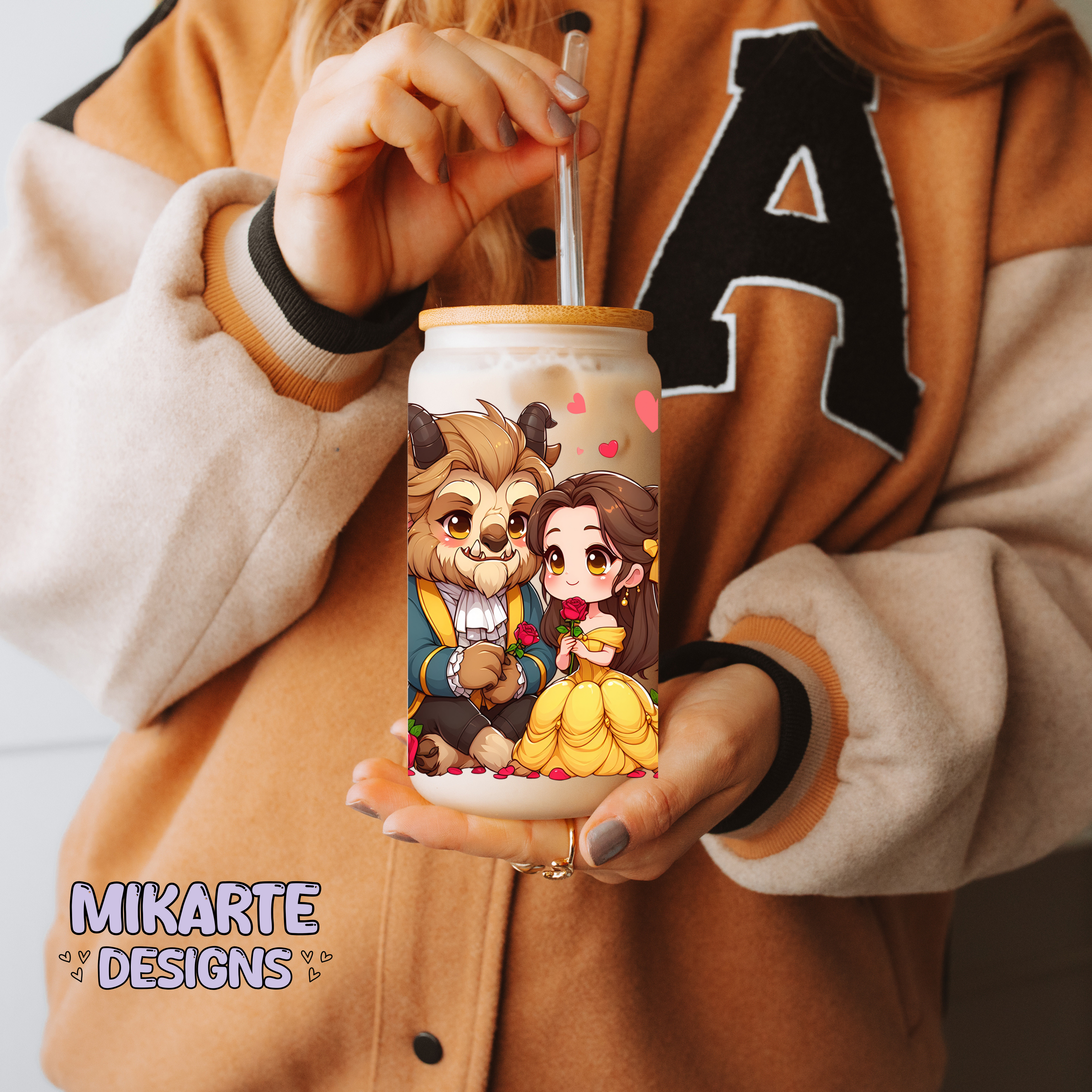 Princess | 16oz Glass Can PNG Digital Design